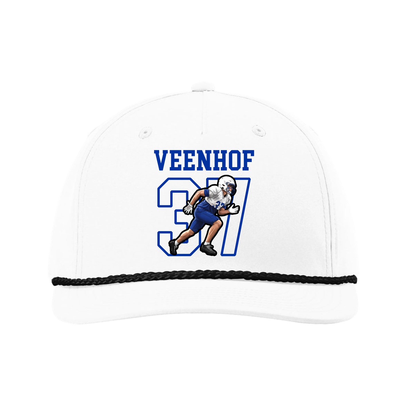 Five-Panel Classic Rope Cap — Shirsey in White