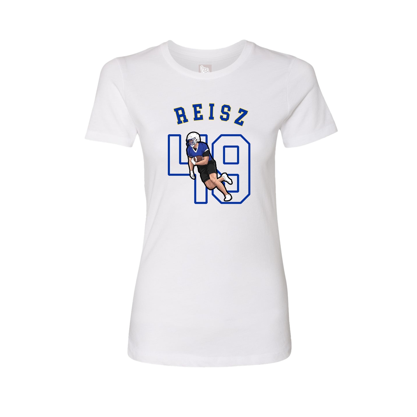 Fitted Women's Tee — Shirsey Arch in White