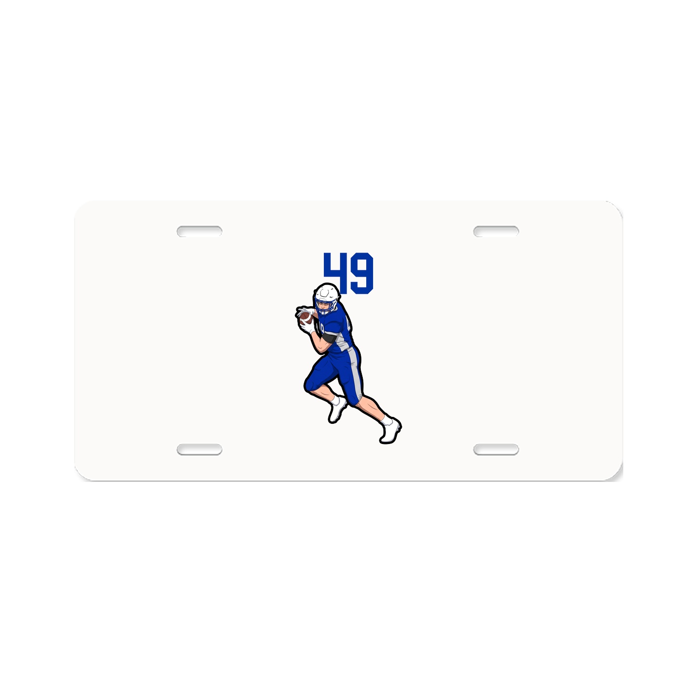 License Plate — Number Top in Classic