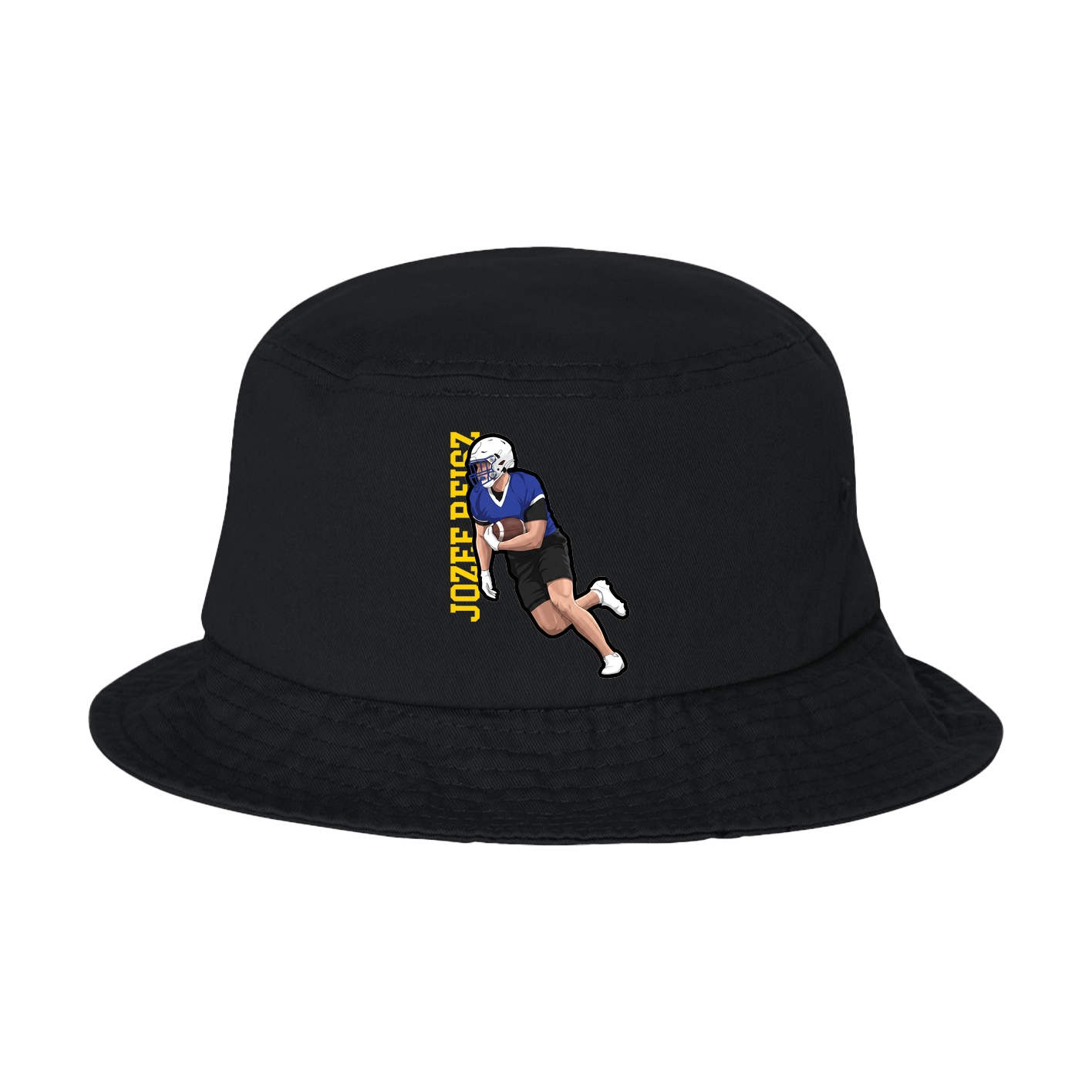 Bucket Cap — Name Vertical in Black