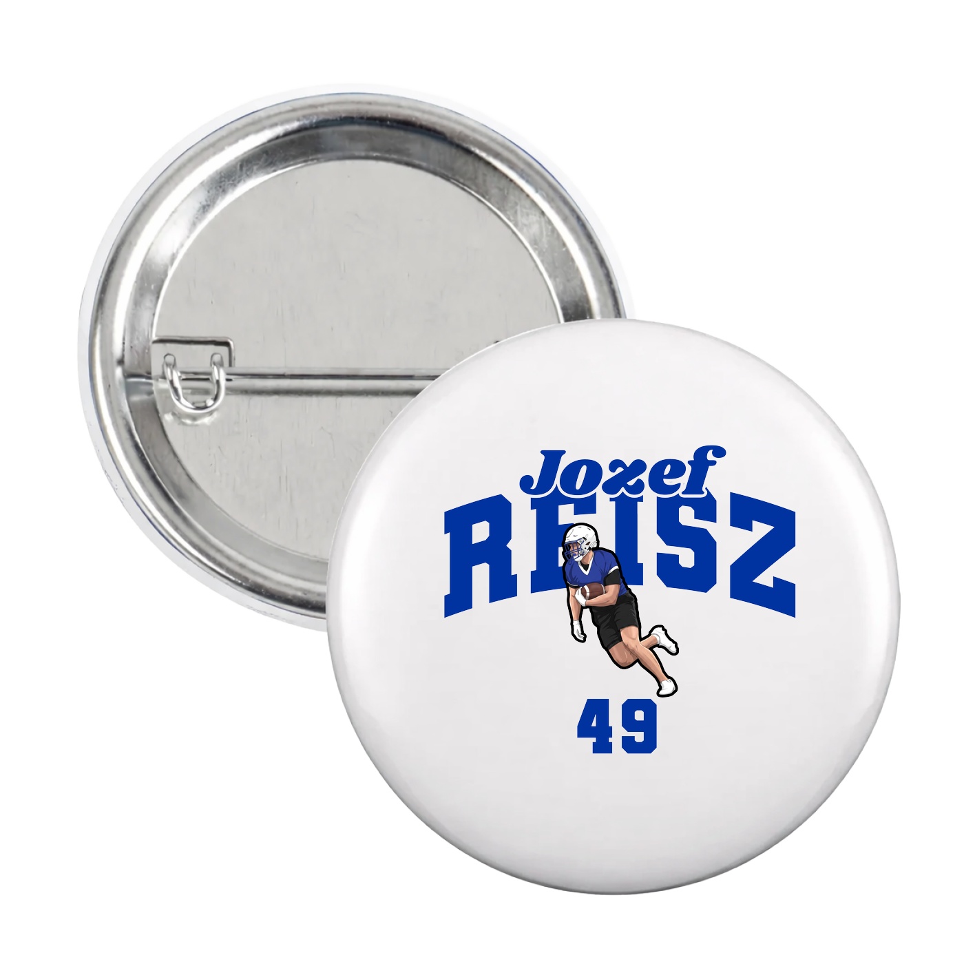 Game Day Button — Signature Arch in White