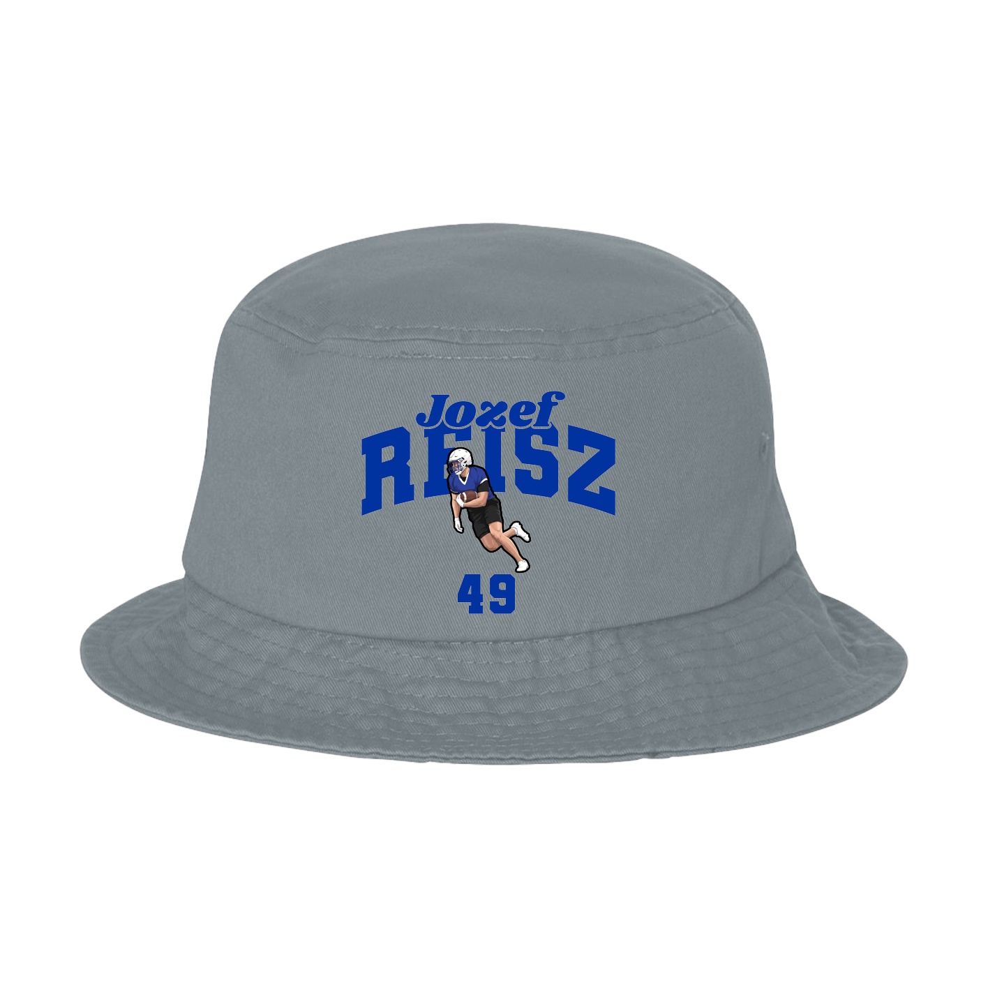 Bucket Cap — Signature Arch in Grey