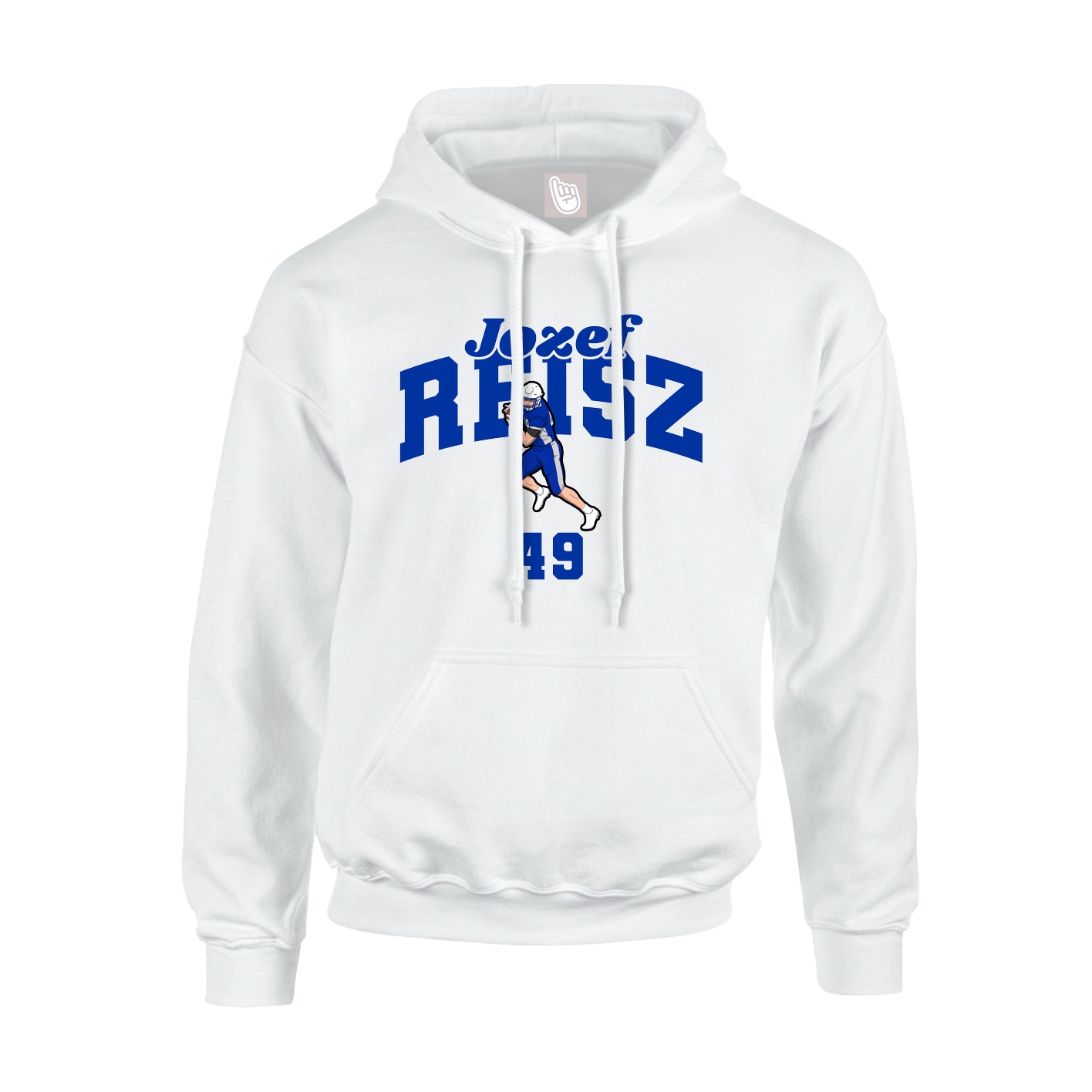 Hoodie — Signature Arch in White