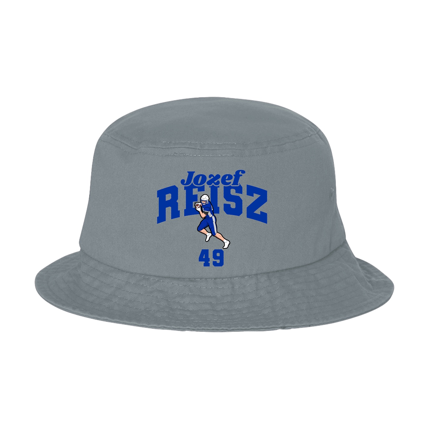Bucket Cap — Signature Arch in Grey