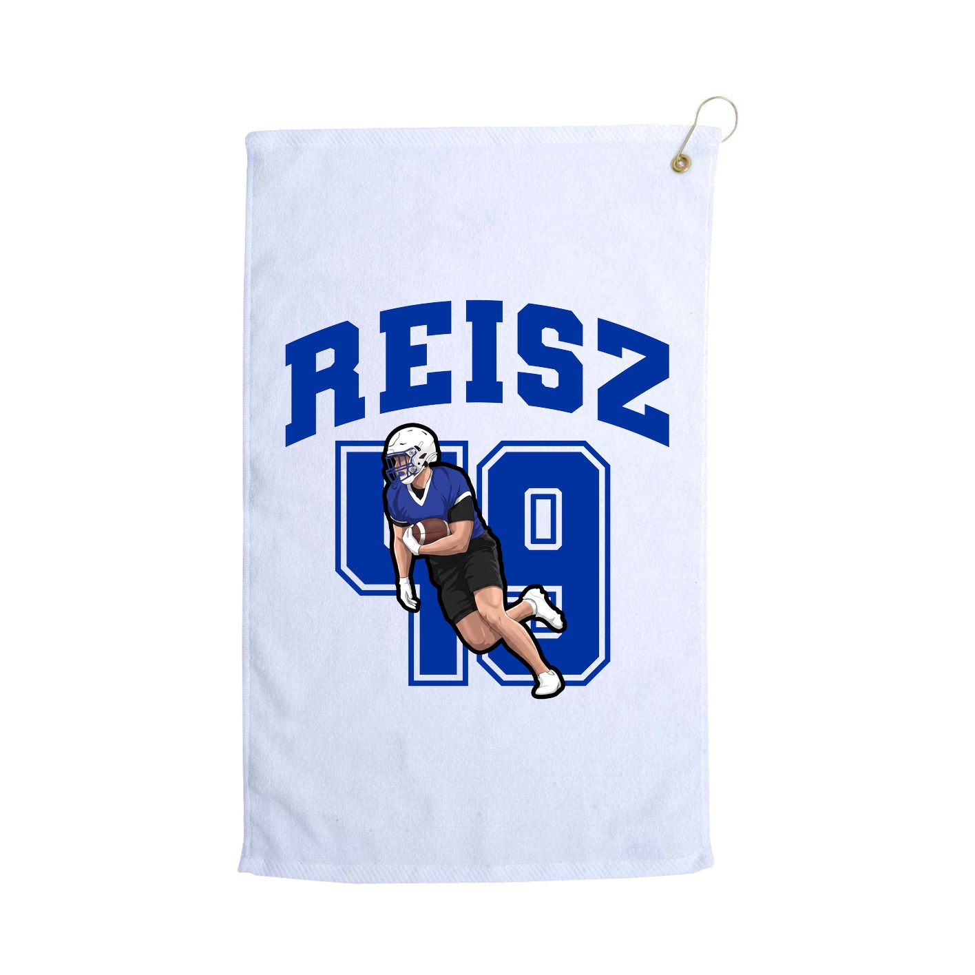 Golf Towel — Number in White