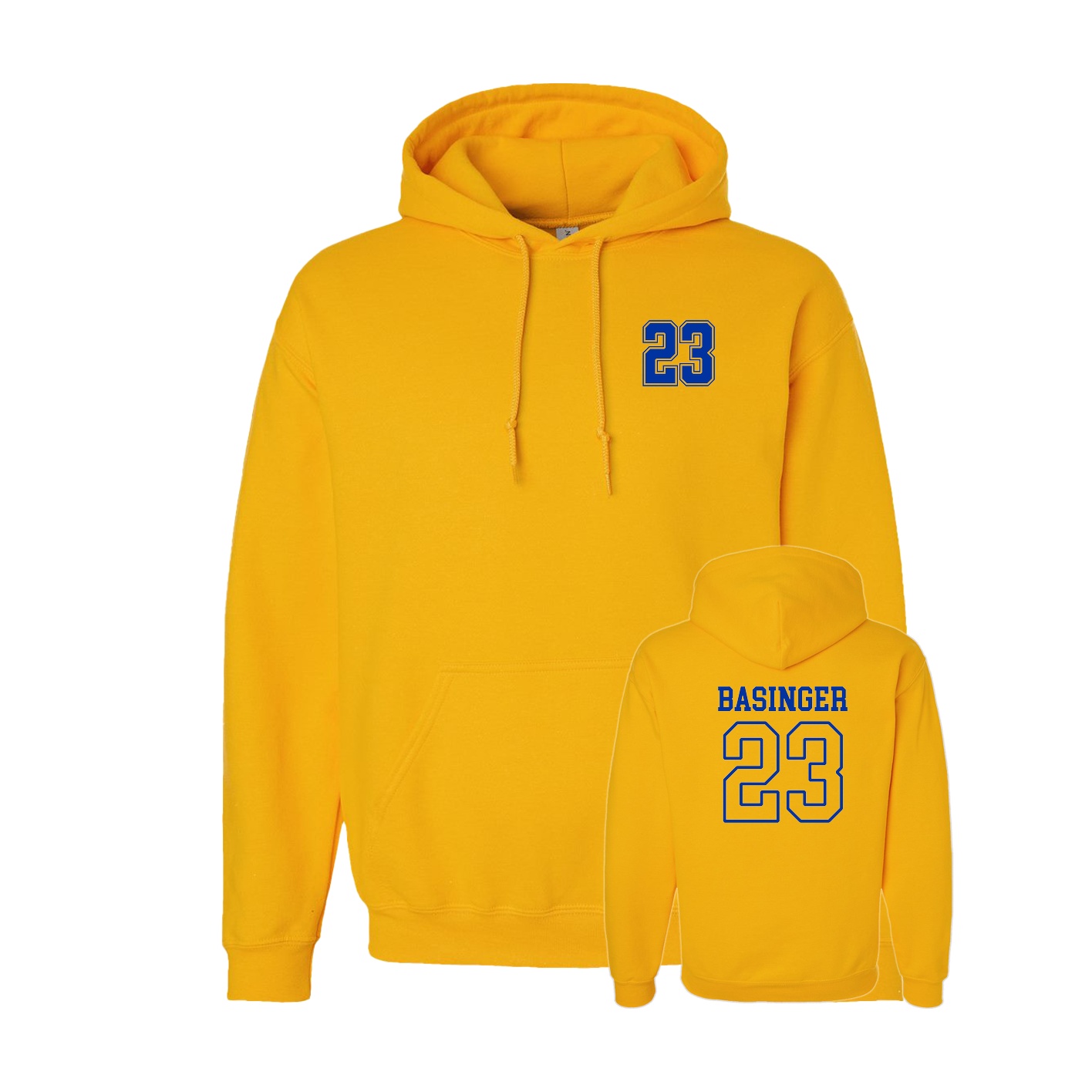 Hoodie — Chest Back in Gold