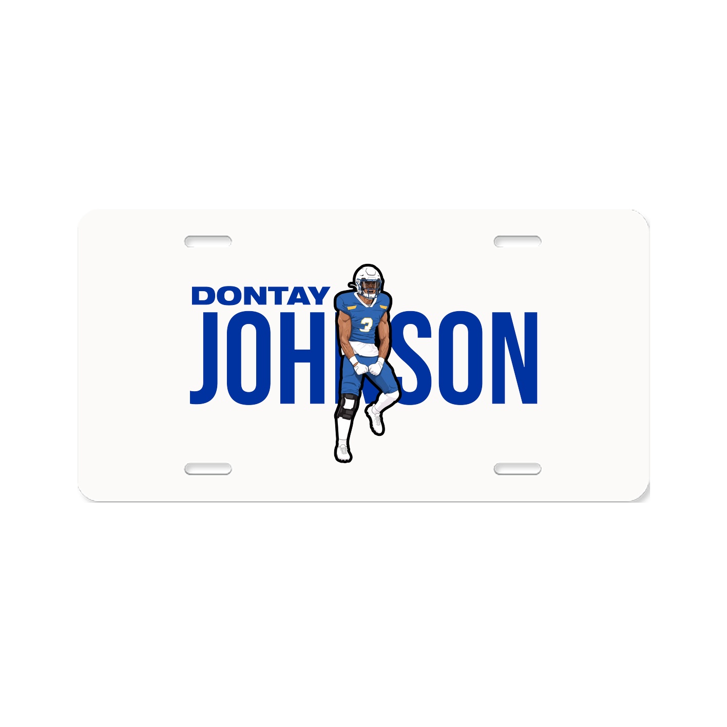 License Plate — Player Name in Classic