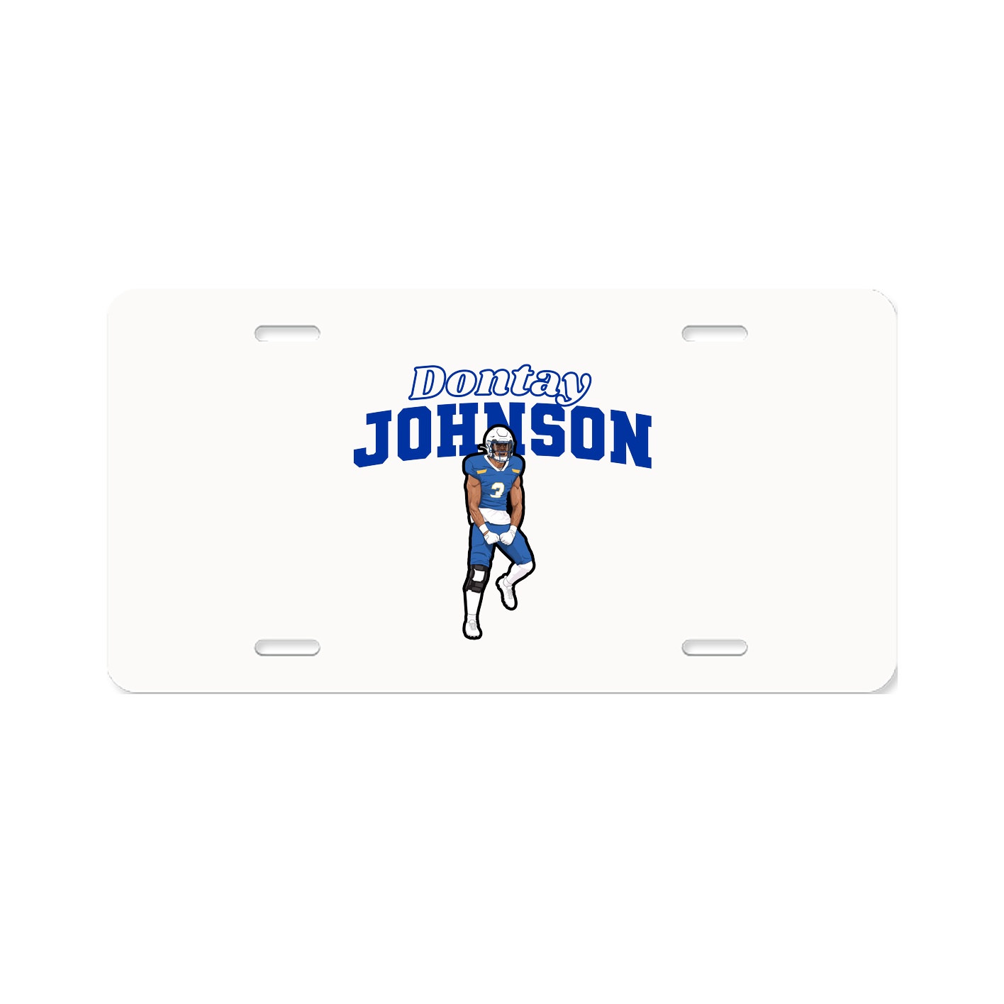 License Plate — Name Arch in Classic