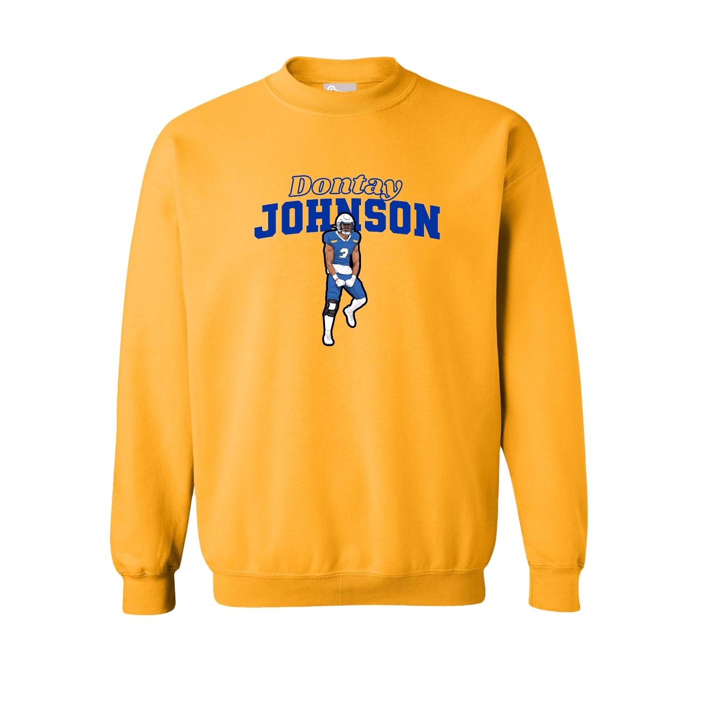 Fleece Crew — Name Arch in Gold
