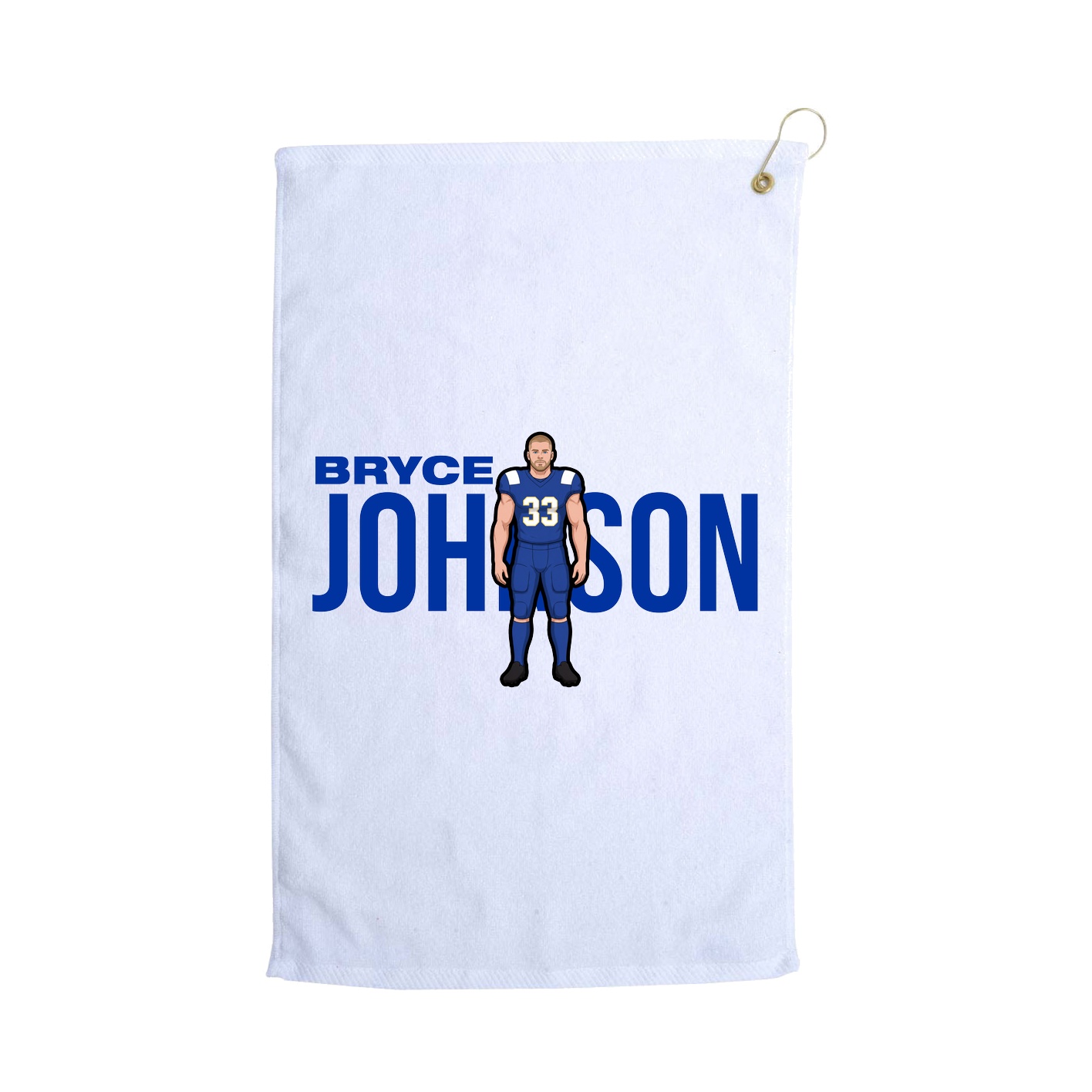 Golf Towel — Player Name in White