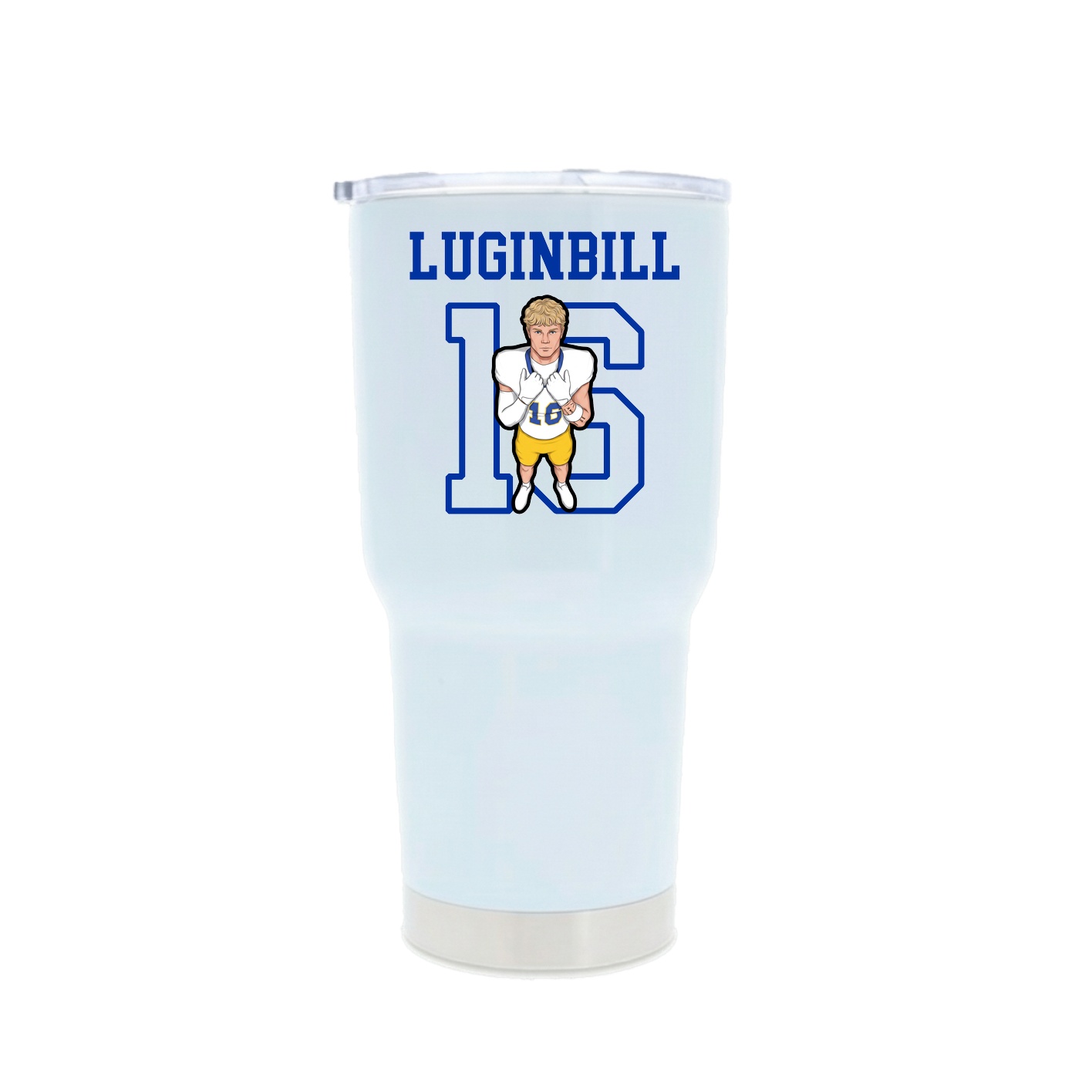 30oz Stainless Steel Tumbler — Shirsey in White