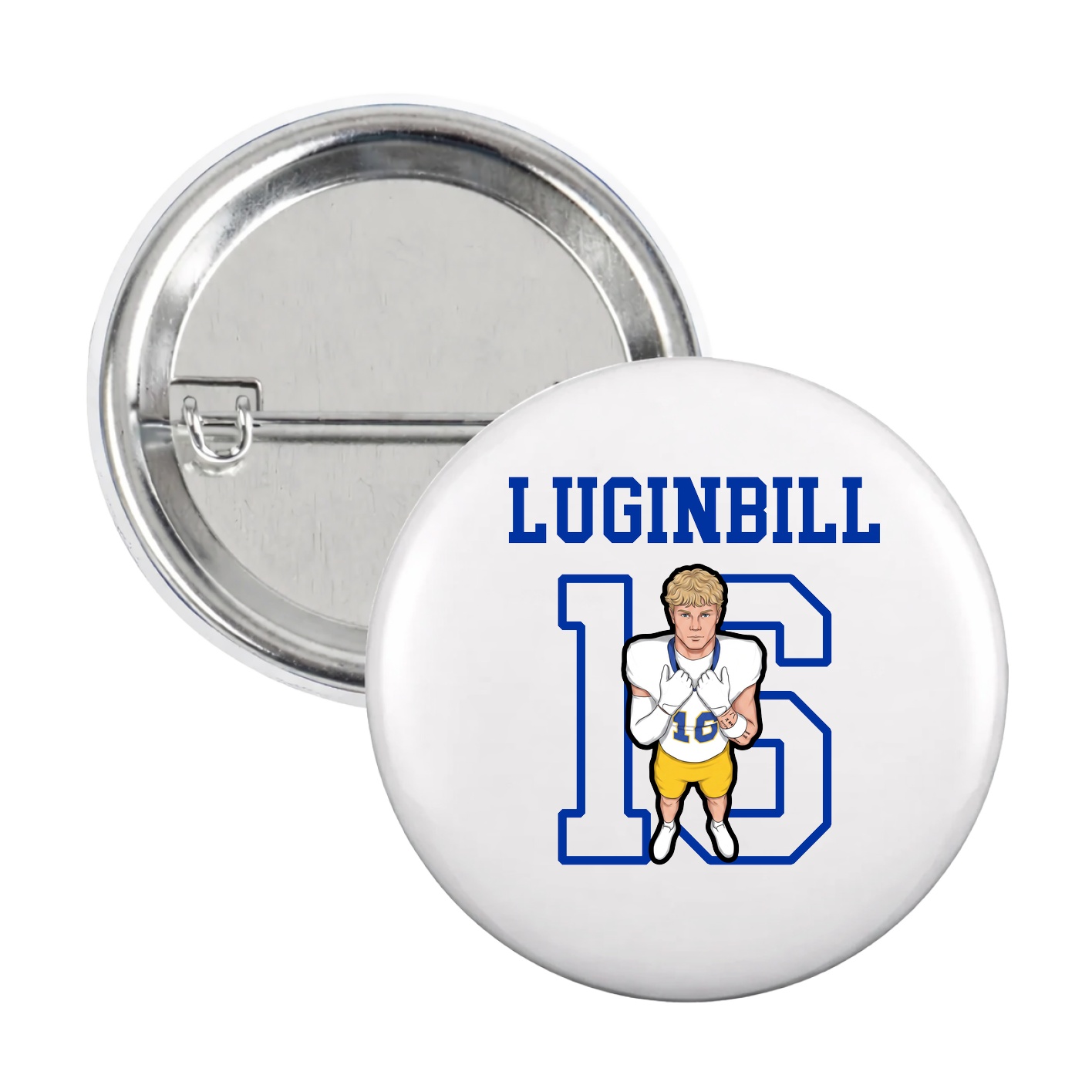 Game Day Button — Shirsey in White
