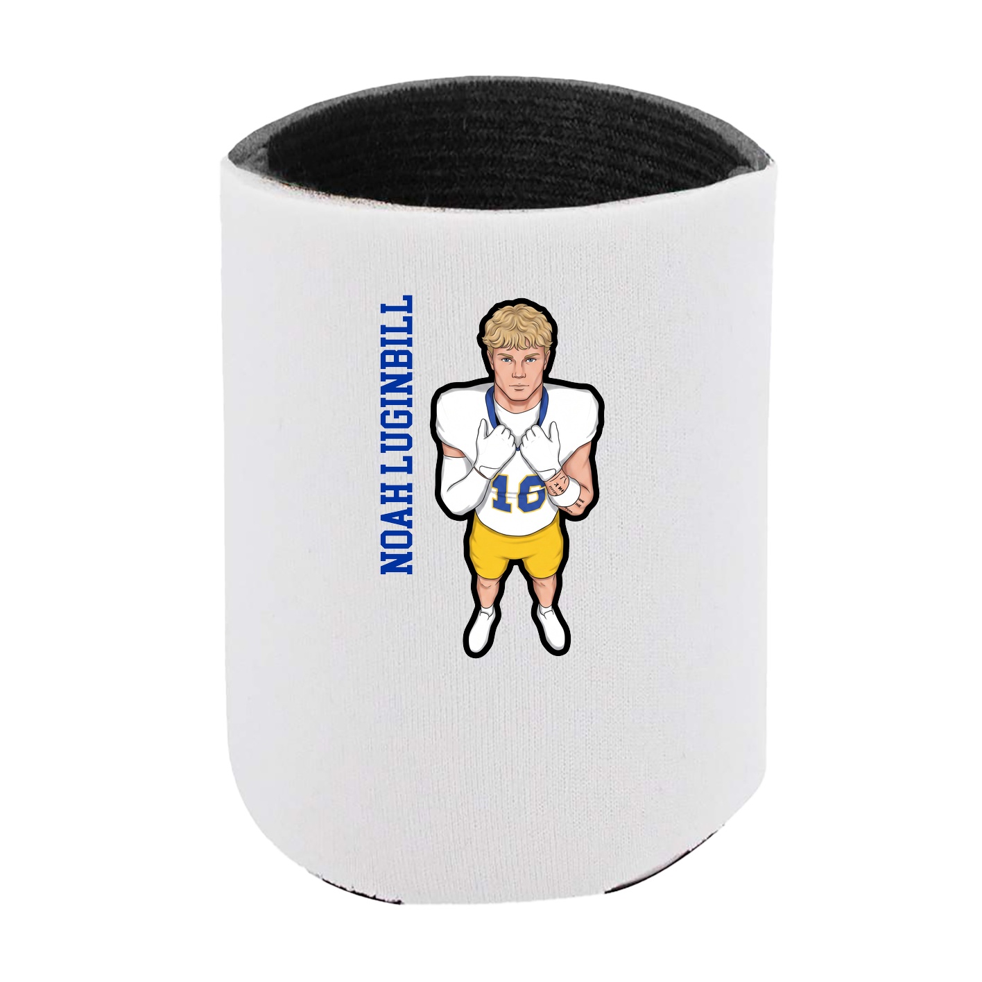 Can Holder — Name Vertical in White