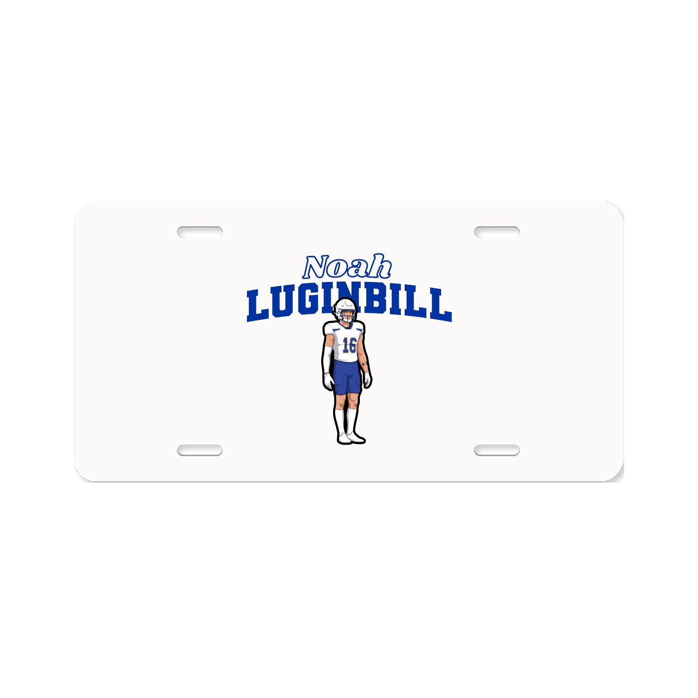 License Plate — Name Arch in Classic