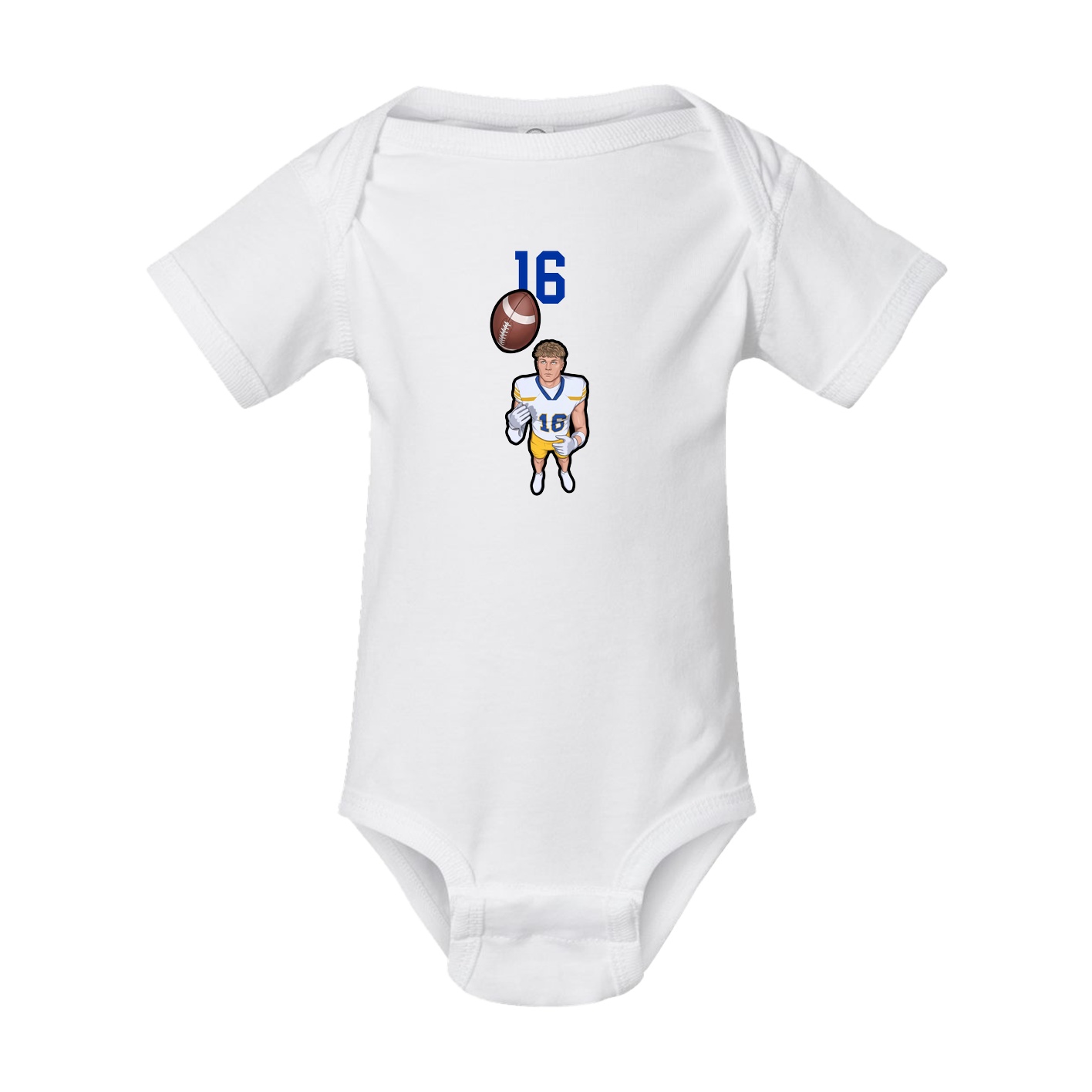 Baby Onesie — Number Top in White