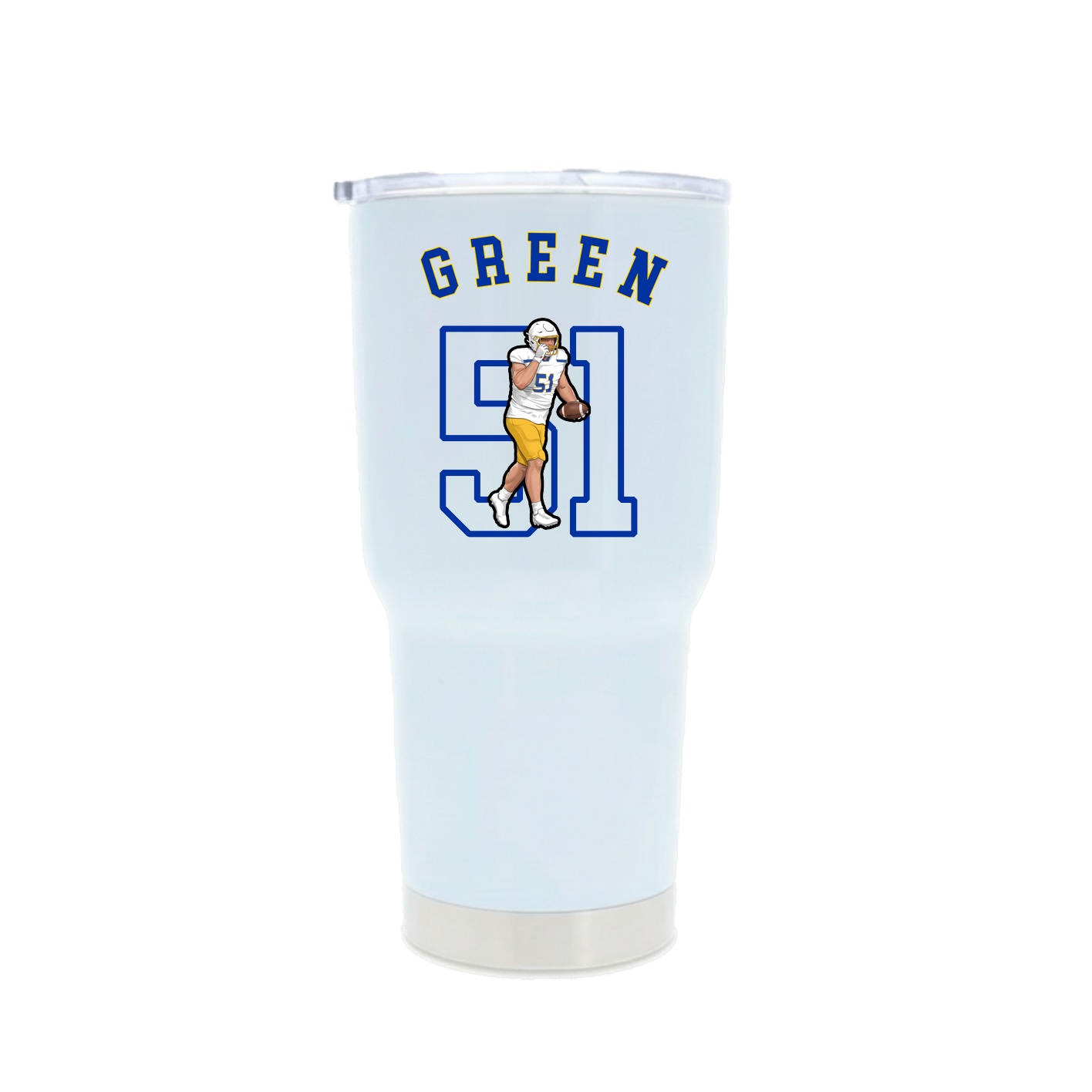 30oz Stainless Steel Tumbler — Shirsey Arch in White