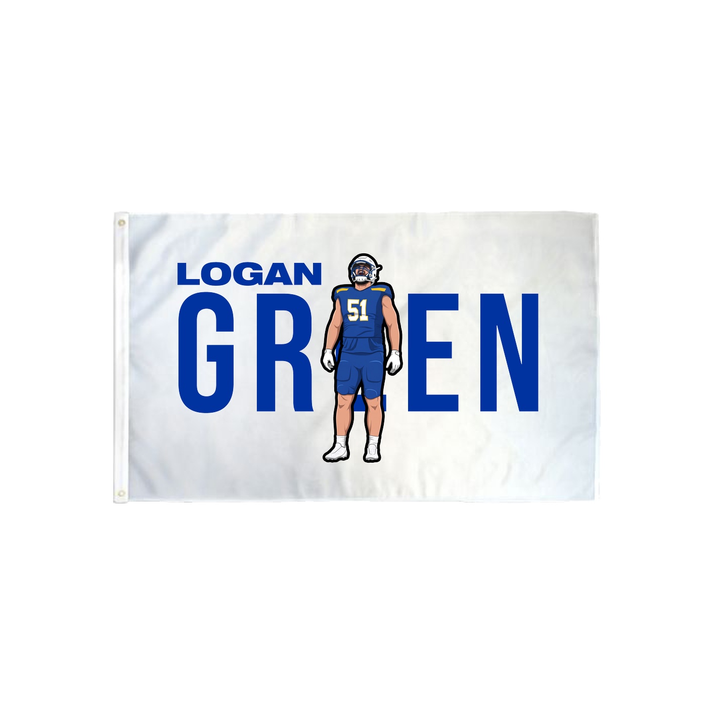 3x5 Flag — Player Name in Classic