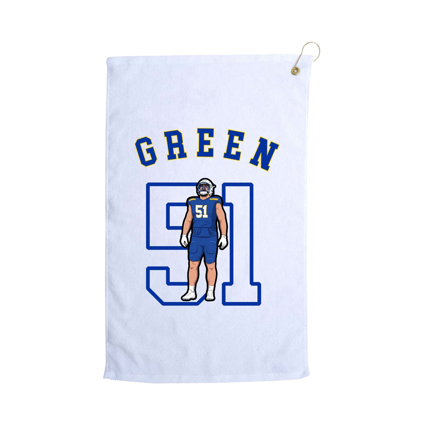 Golf Towel — Shirsey Arch in White