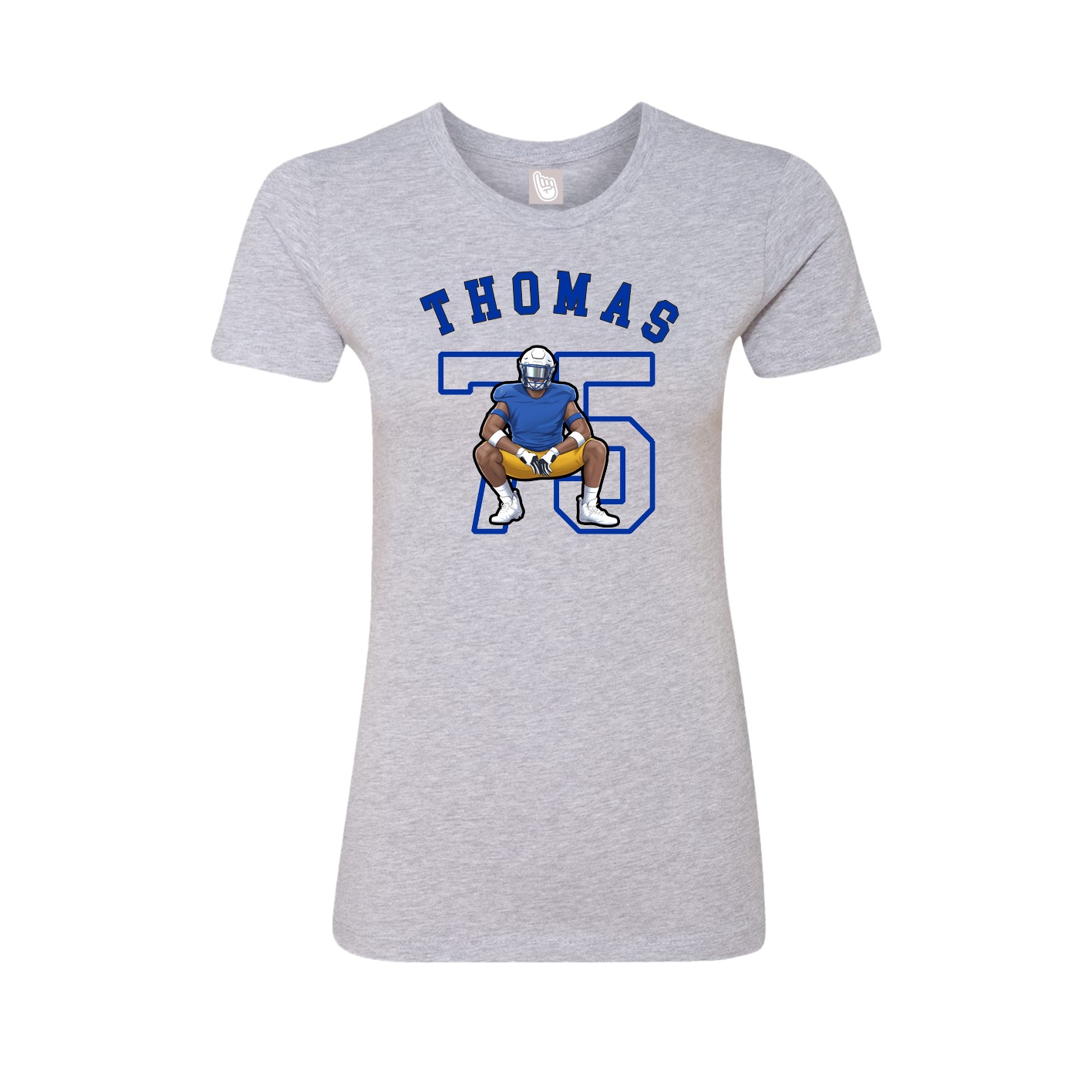 Fitted Women's Tee — Shirsey Arch in Grey