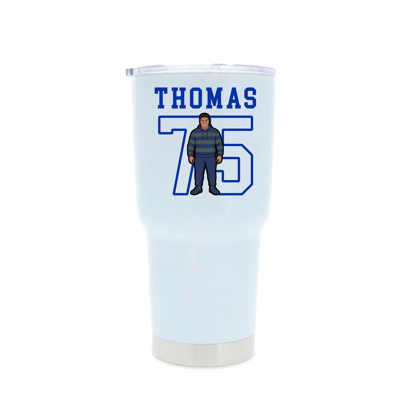 30oz Stainless Steel Tumbler — Shirsey in White