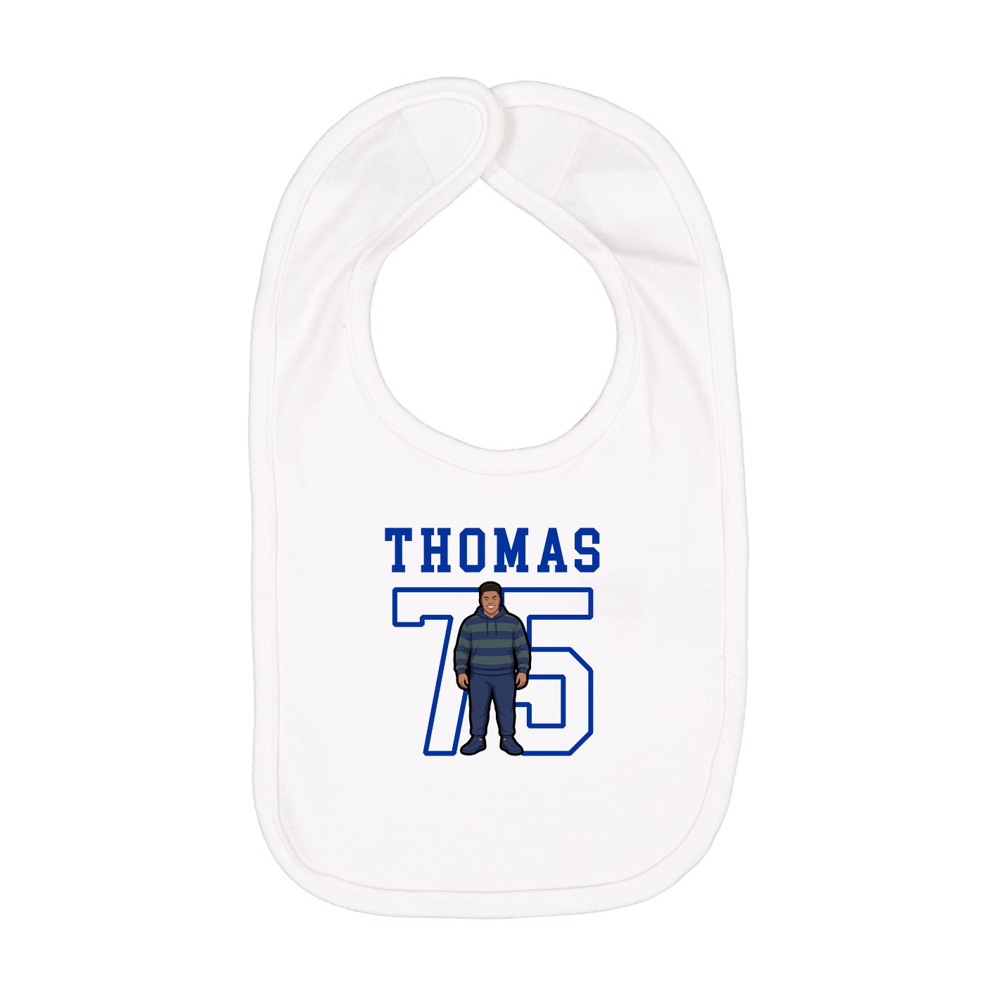 Infant Bib — Shirsey in White