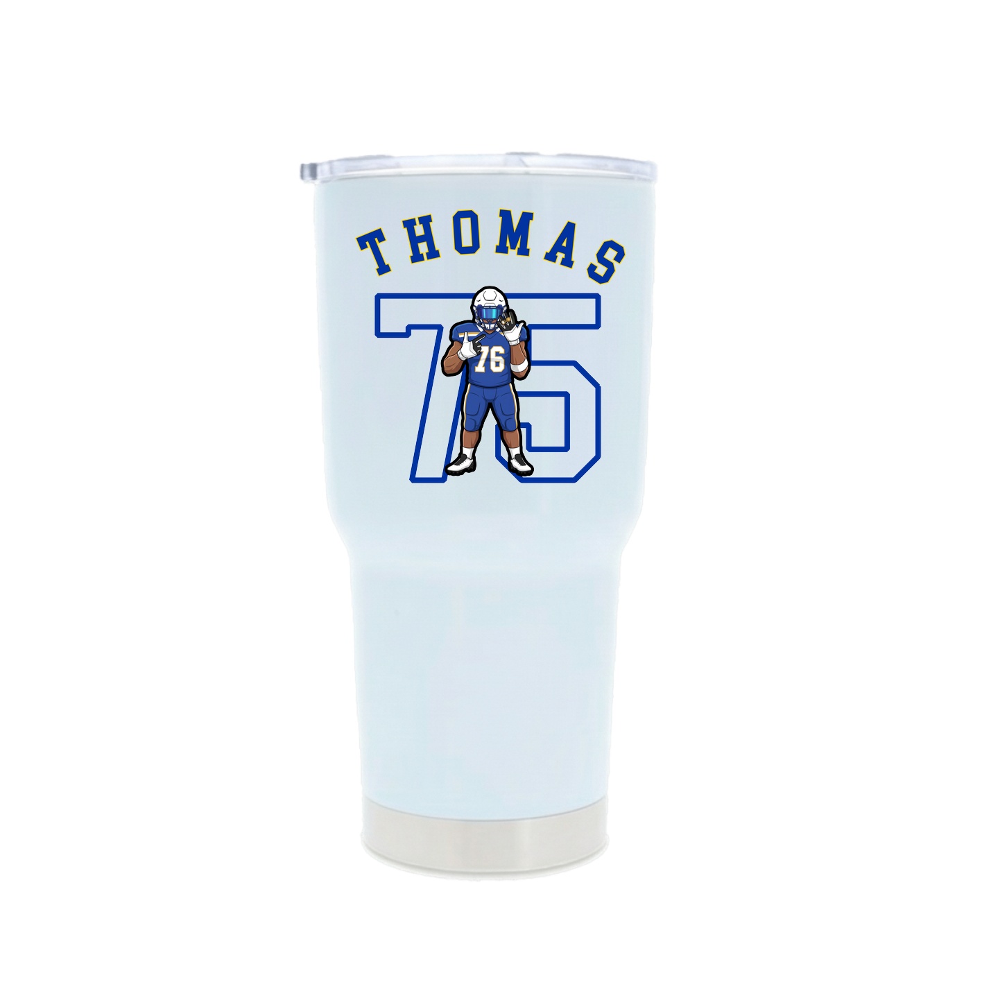 30oz Stainless Steel Tumbler — Shirsey Arch in White