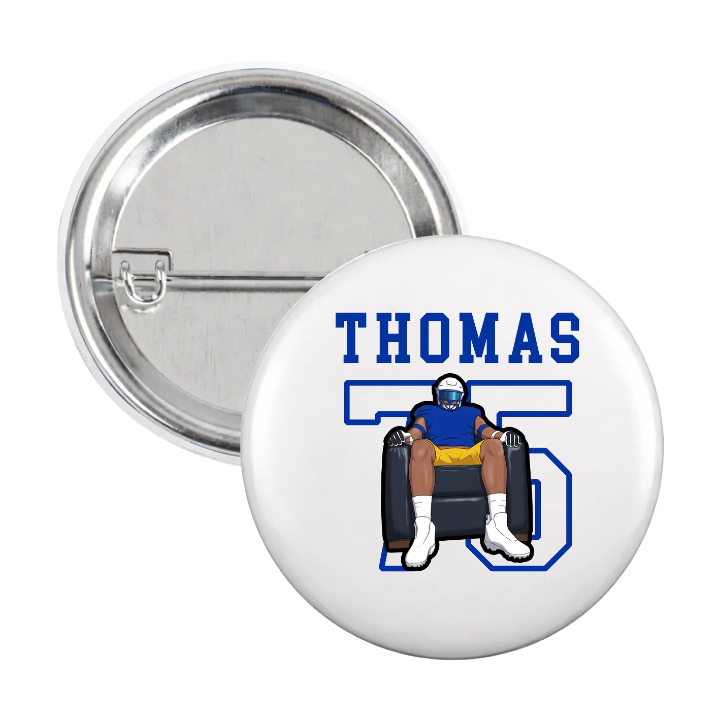Game Day Button — Shirsey in White