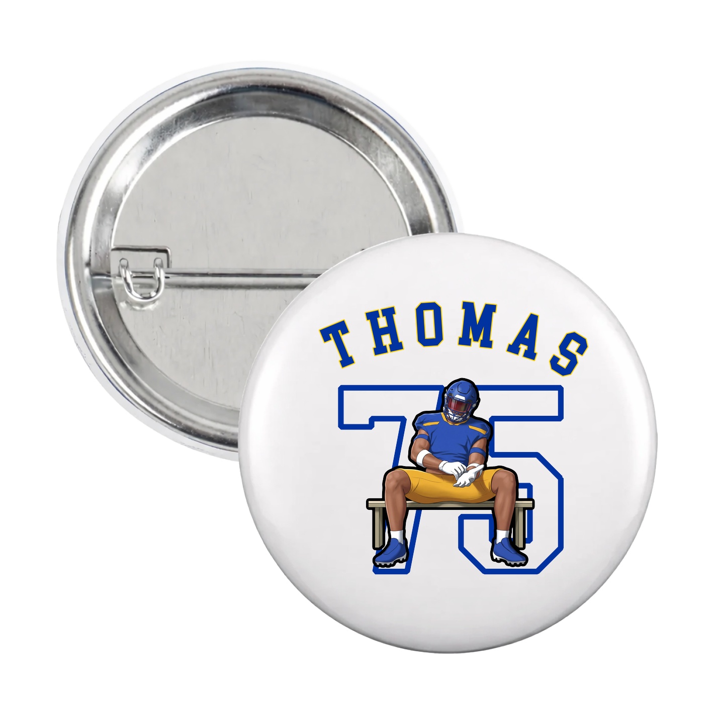 Game Day Button — Shirsey Arch in White