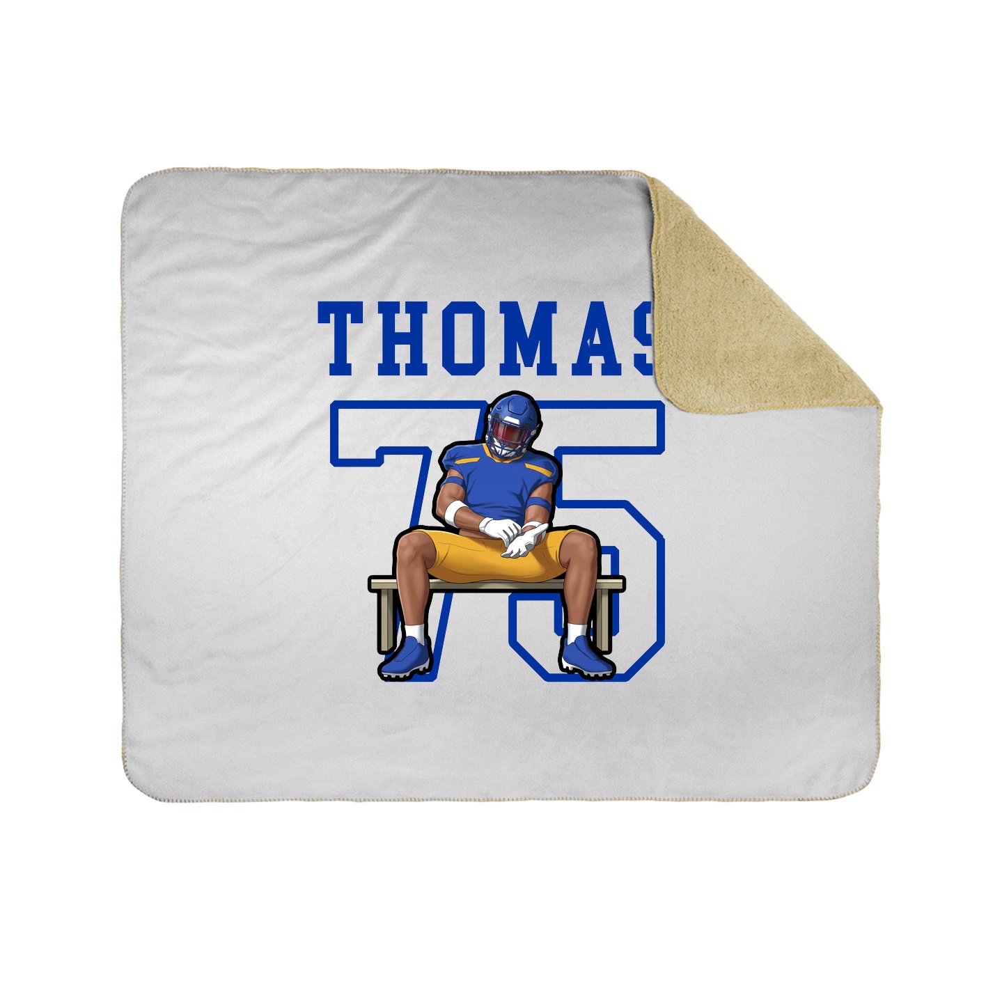 Throw Blanket — Shirsey in White