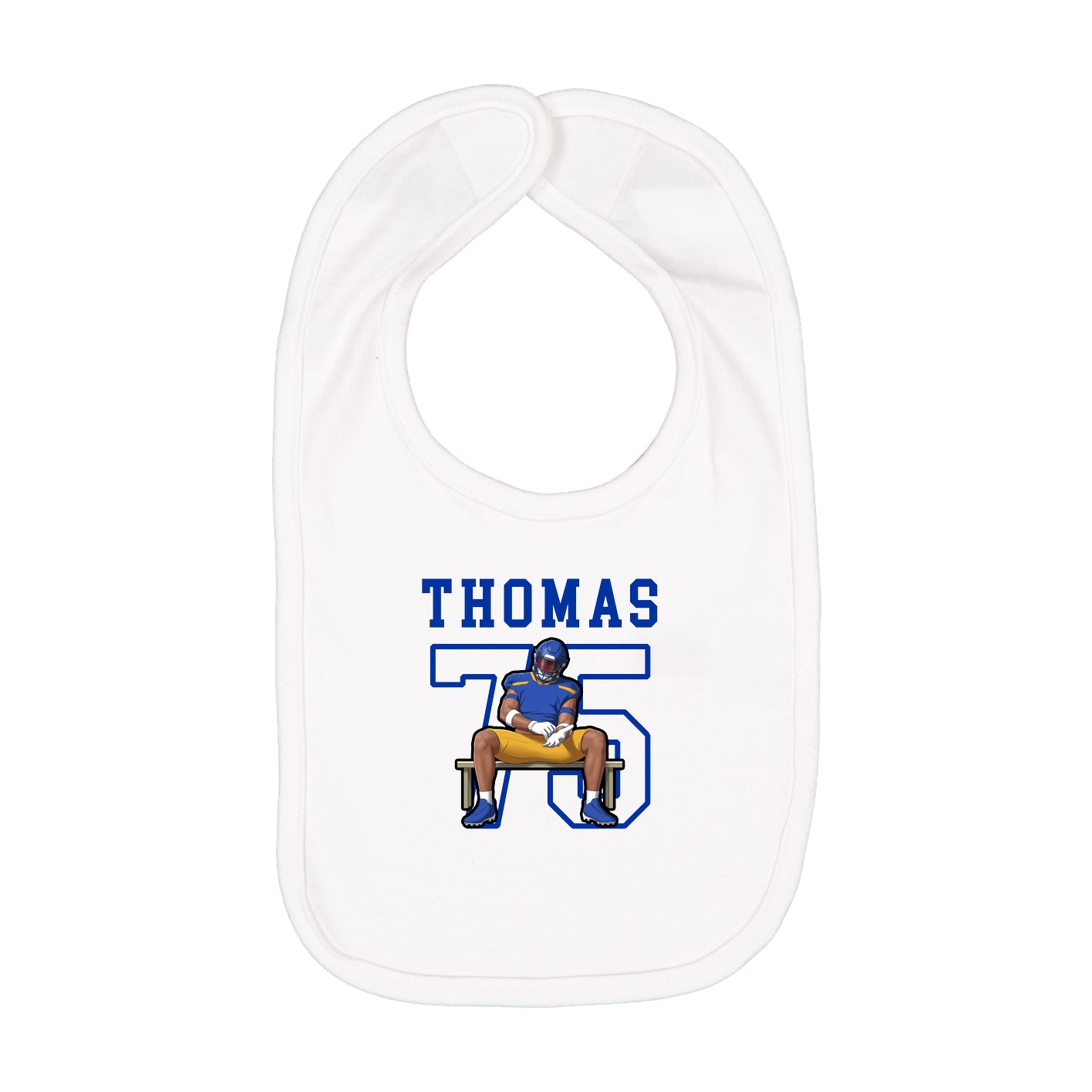 Infant Bib — Shirsey in White