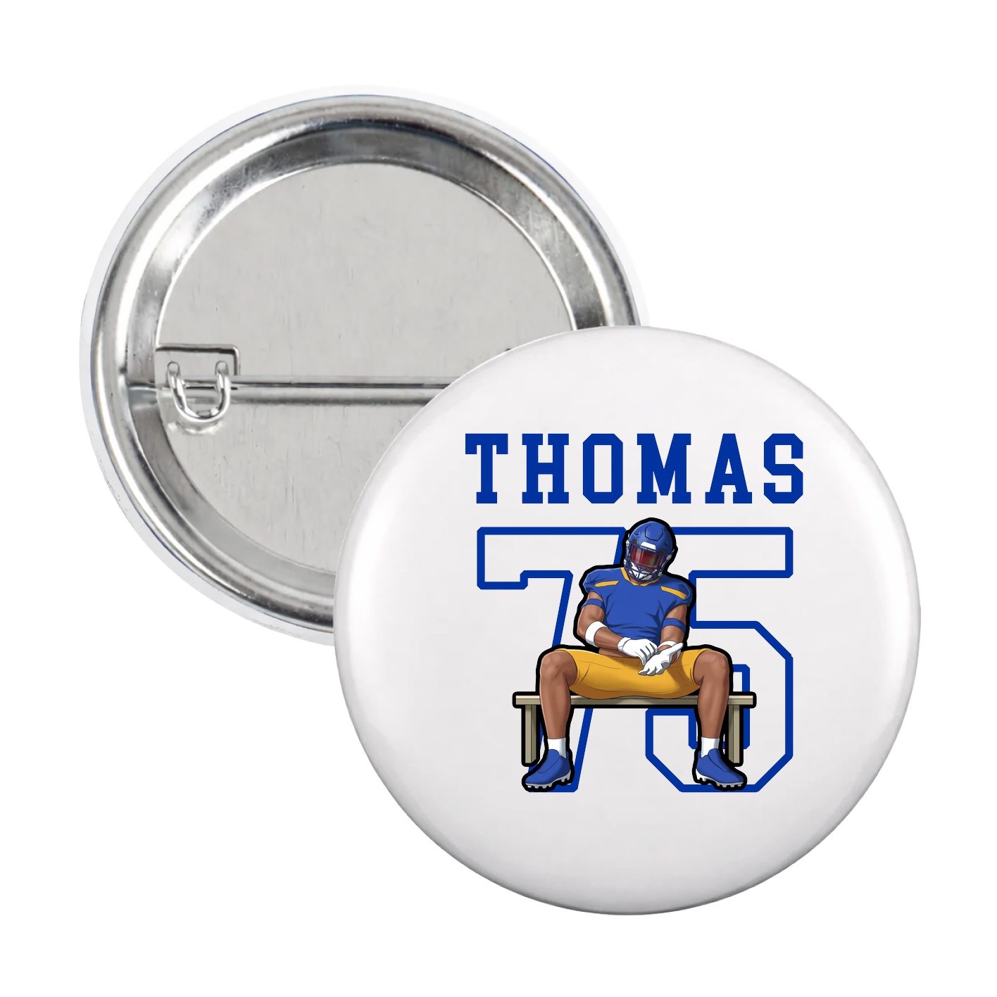 Game Day Button — Shirsey in White