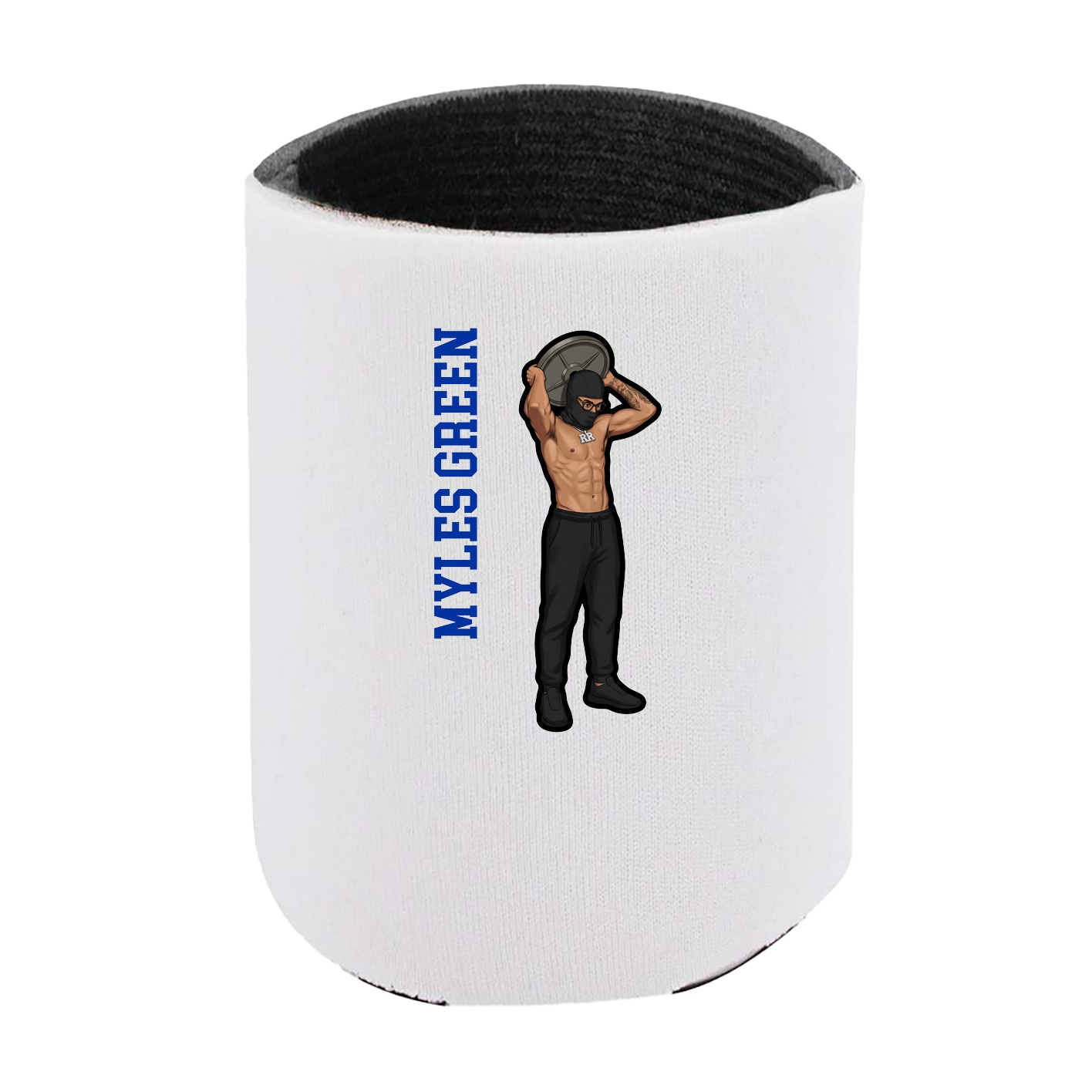 Can Holder — Name Vertical in White