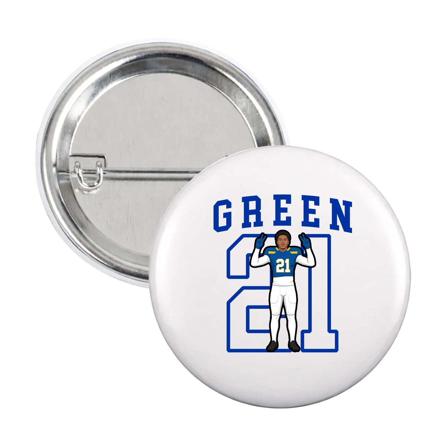 Game Day Button — Shirsey in White
