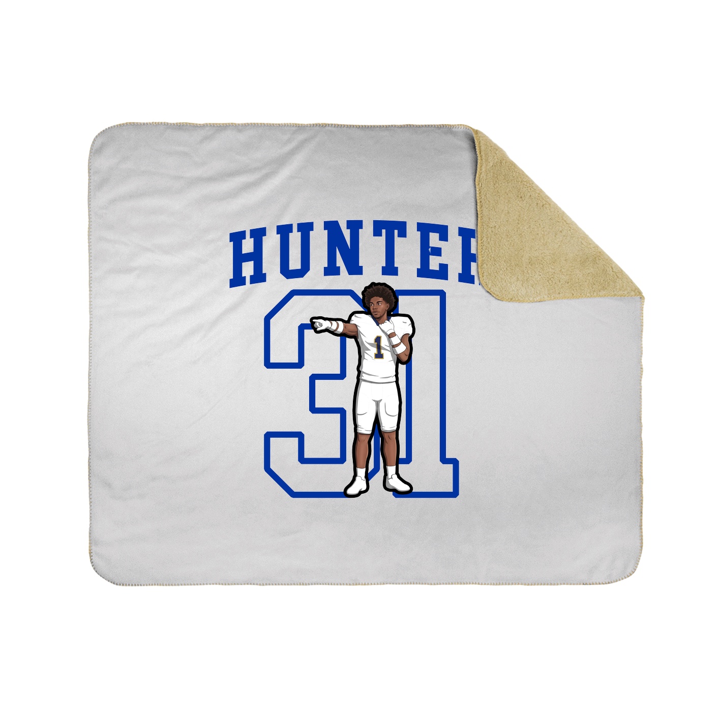 Throw Blanket — Shirsey in White