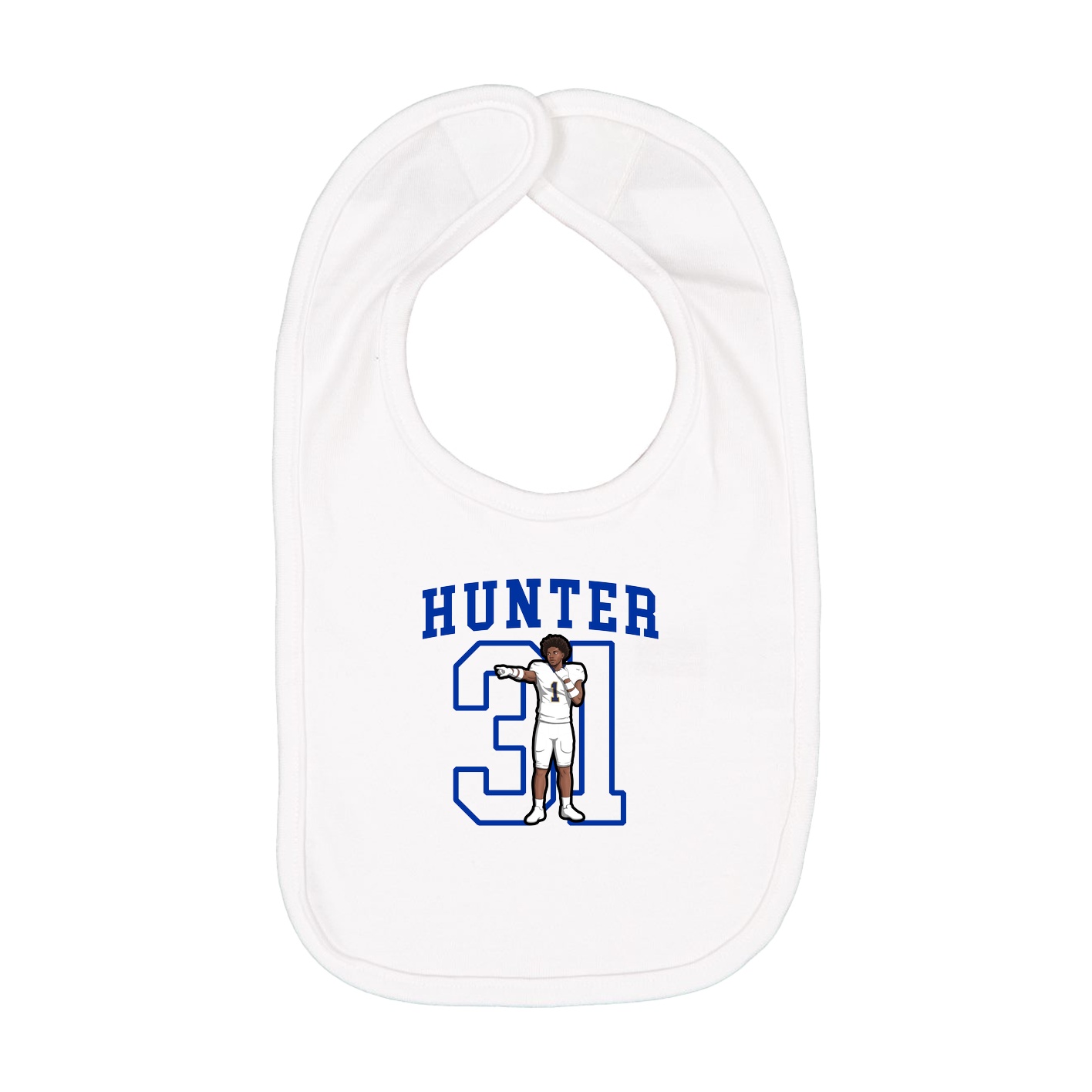 Infant Bib — Shirsey in White