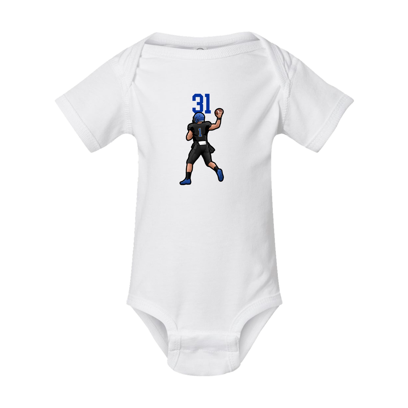 Baby Onesie — Number Top in White