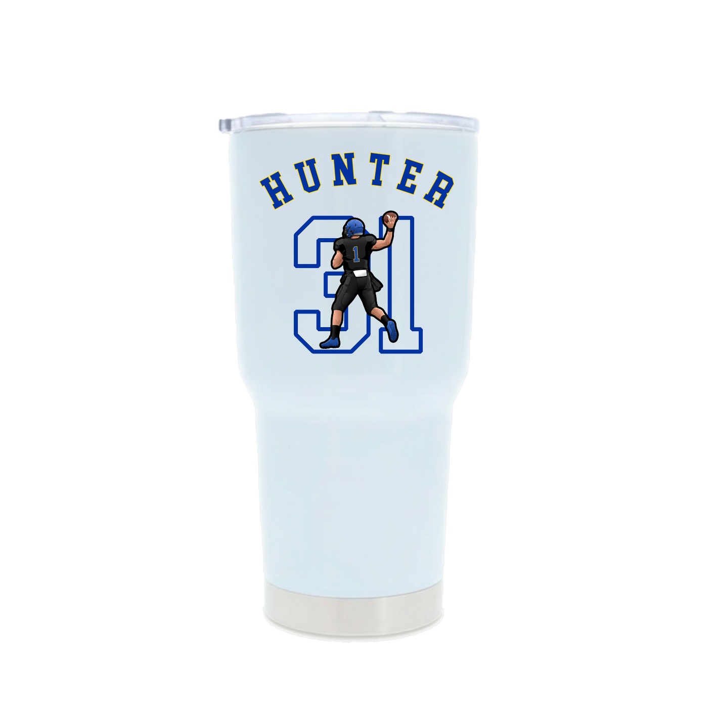 30oz Stainless Steel Tumbler — Shirsey Arch in White