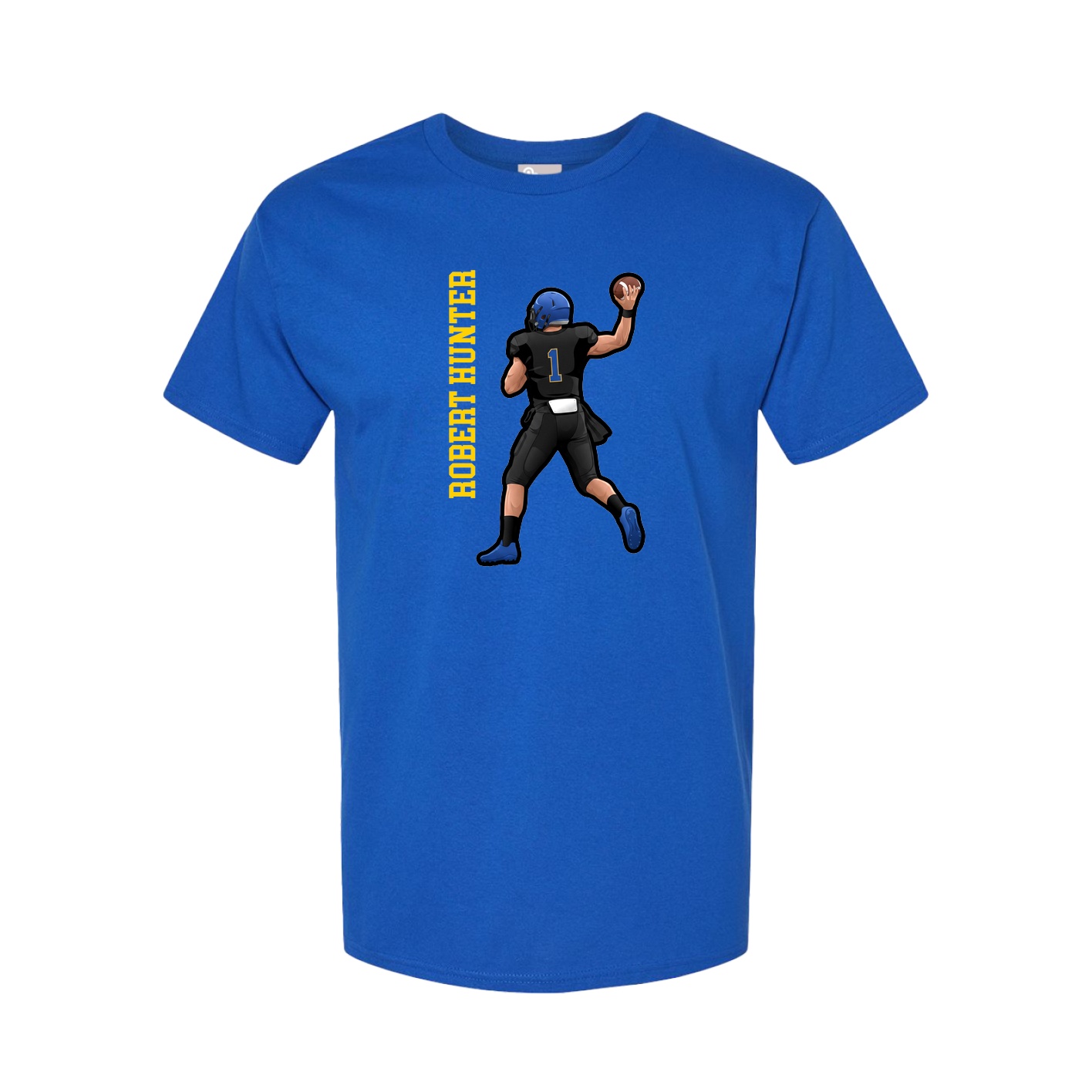 Tee — Name Vertical in Royal