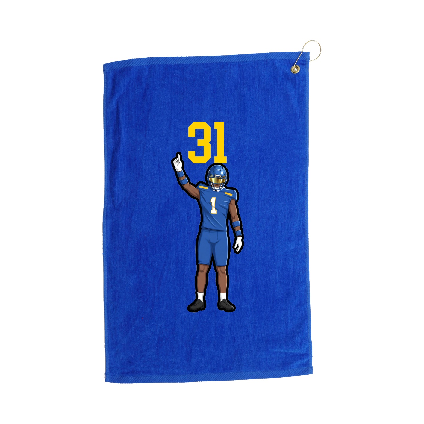 Golf Towel — Number Top in Royal