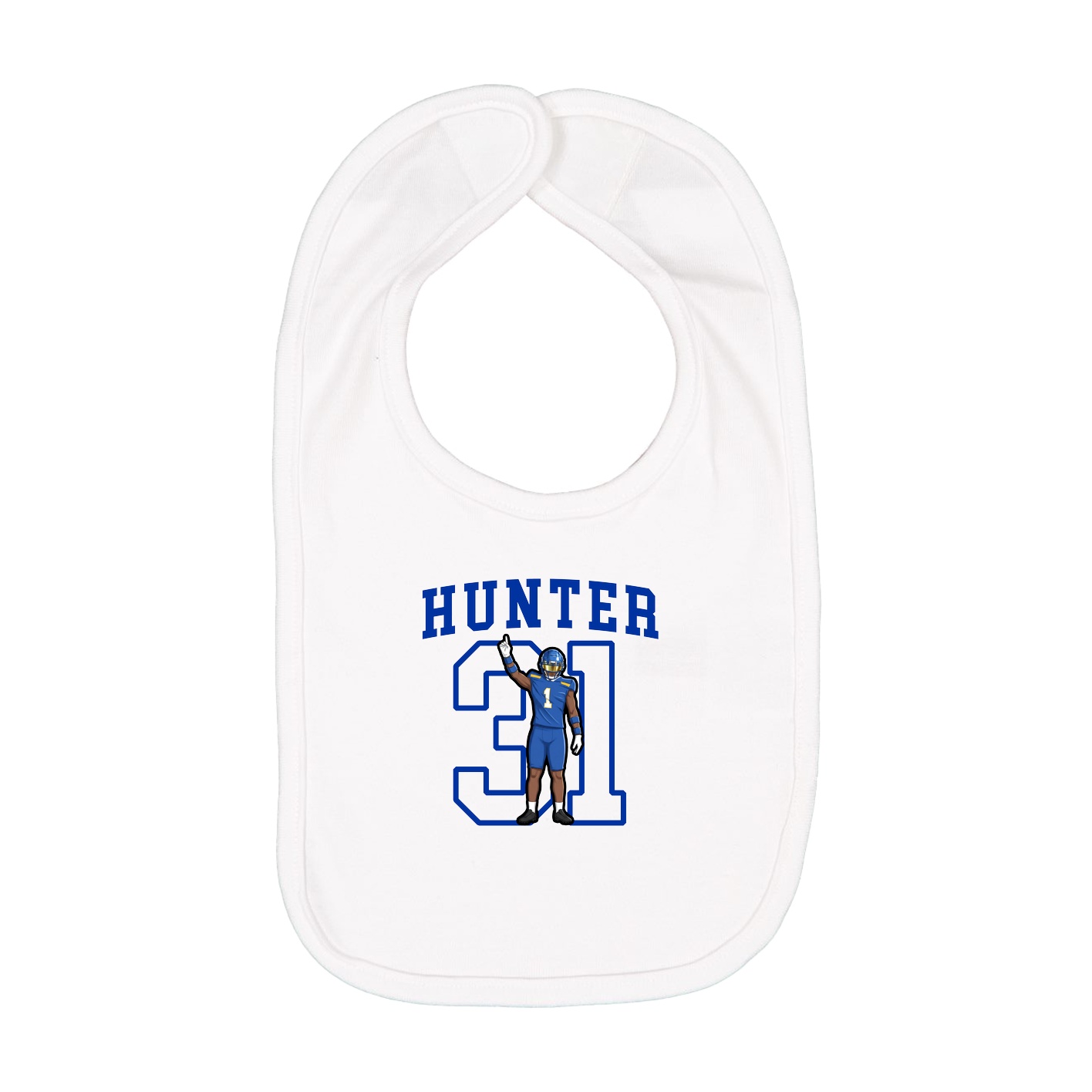 Infant Bib — Shirsey in White