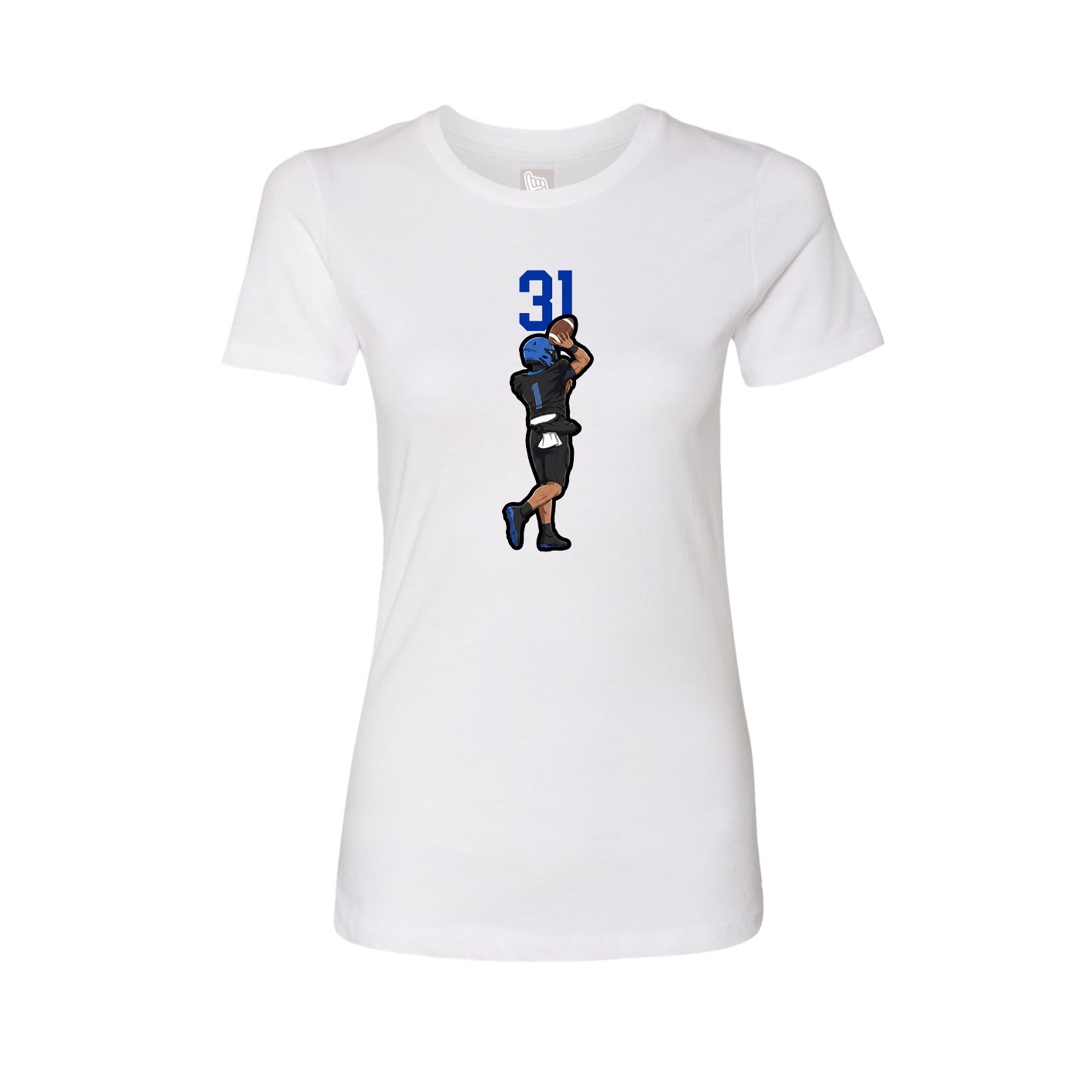 Womens Tee — Number Top in White