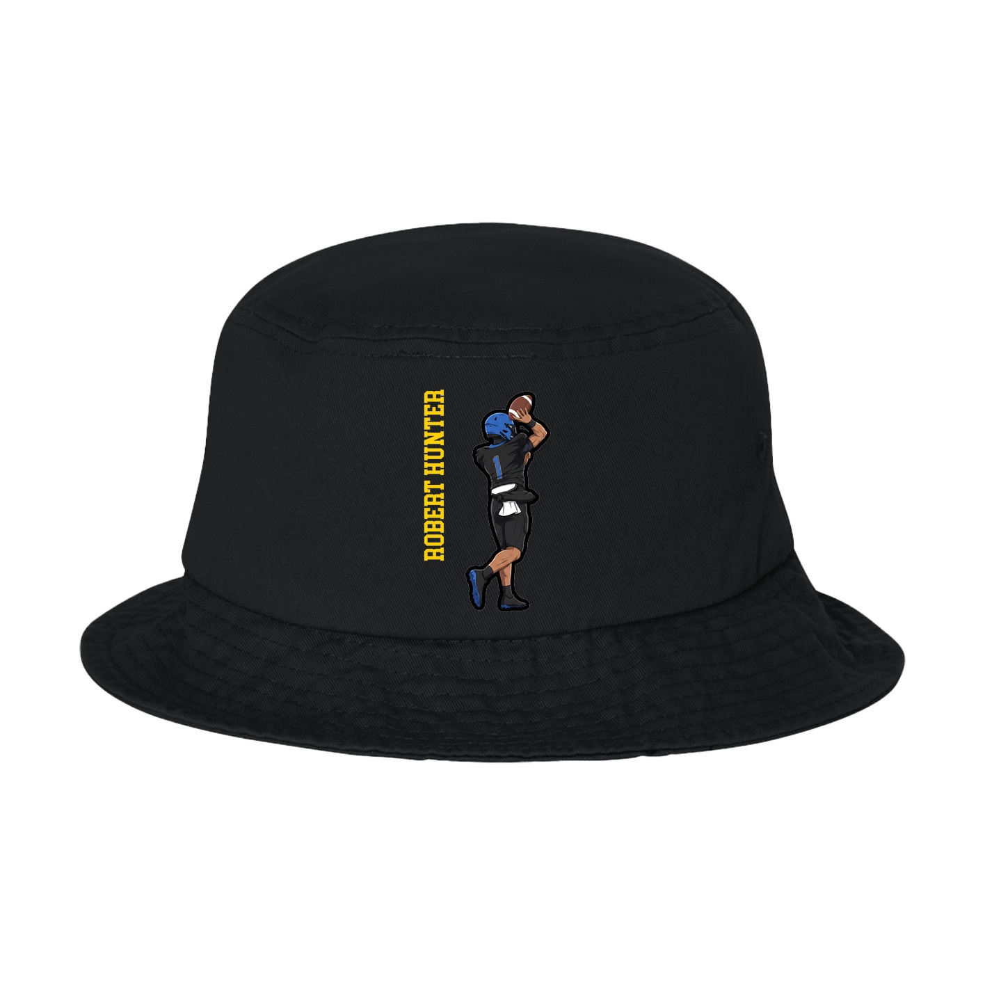 Bucket Cap — Name Vertical in Black