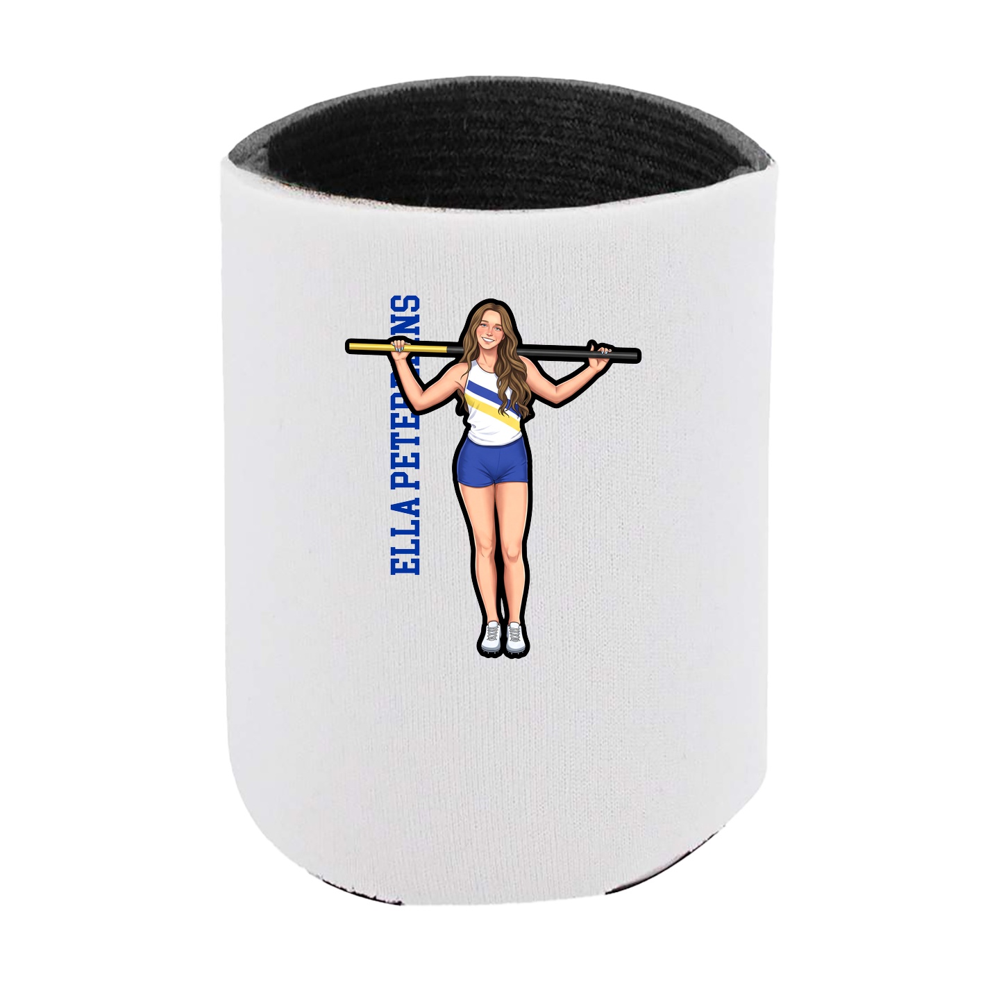 Can Holder — Name Vertical in White