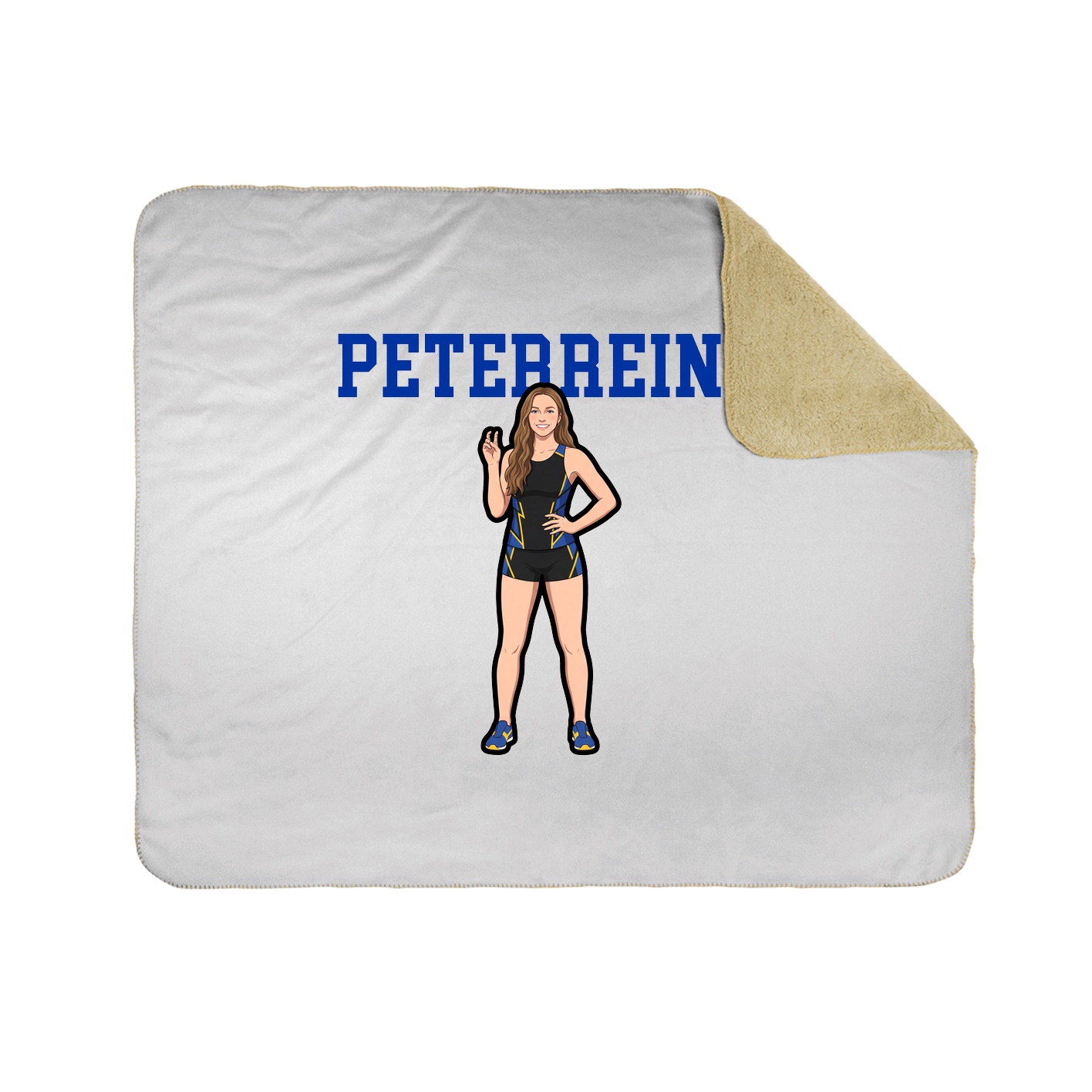 Throw Blanket — Shirsey in White