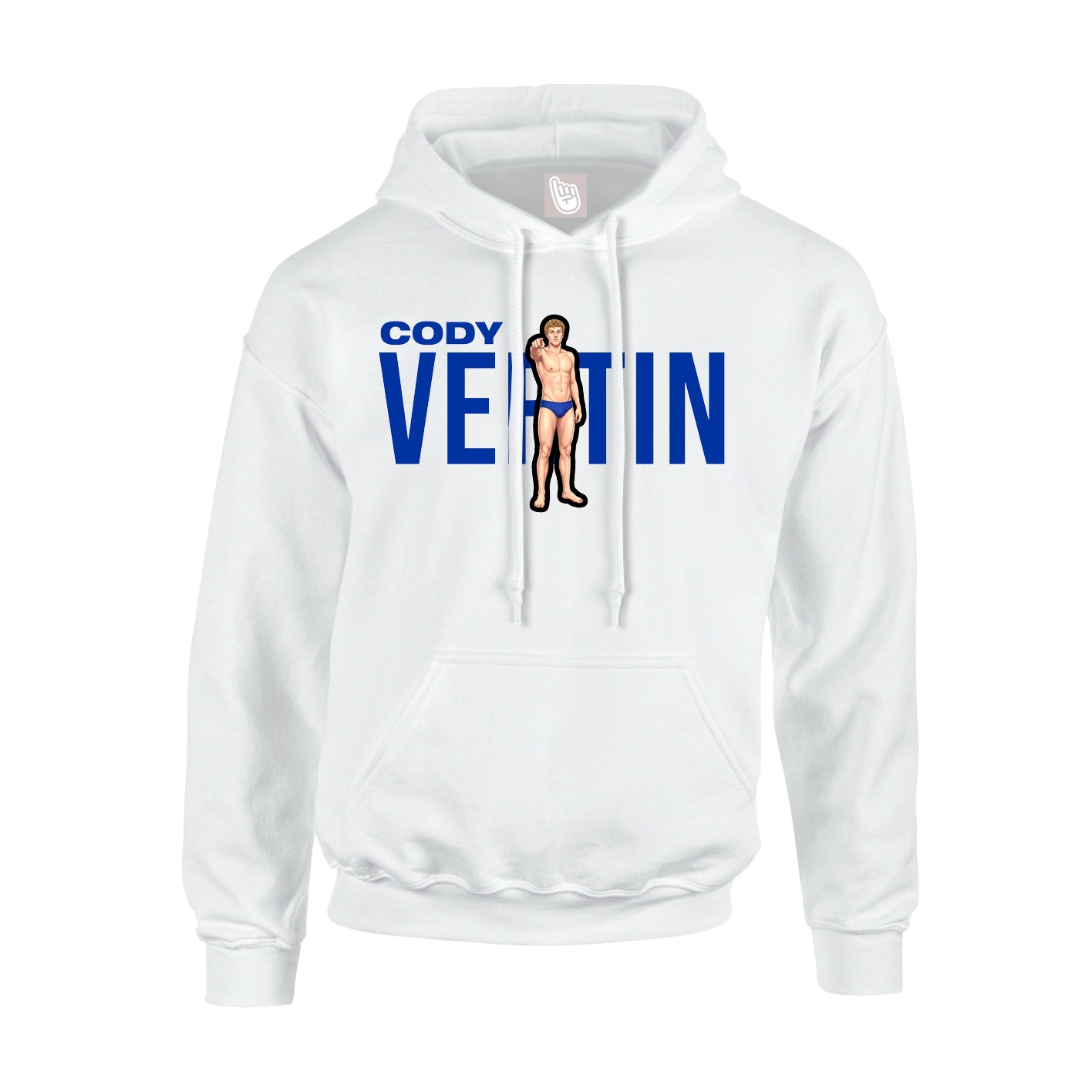 Youth Hoodie — Player Name in White