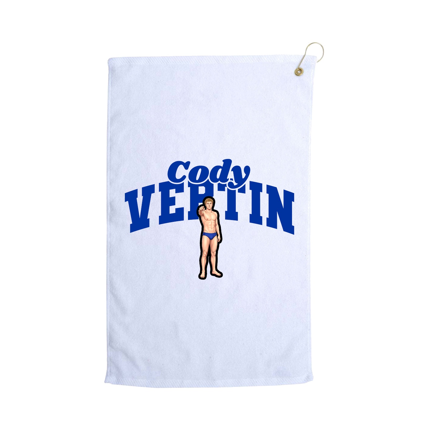 Golf Towel — Signature Arch in White