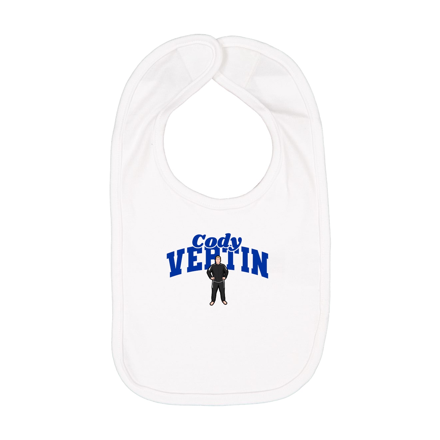 Infant Bib — Signature Arch in White