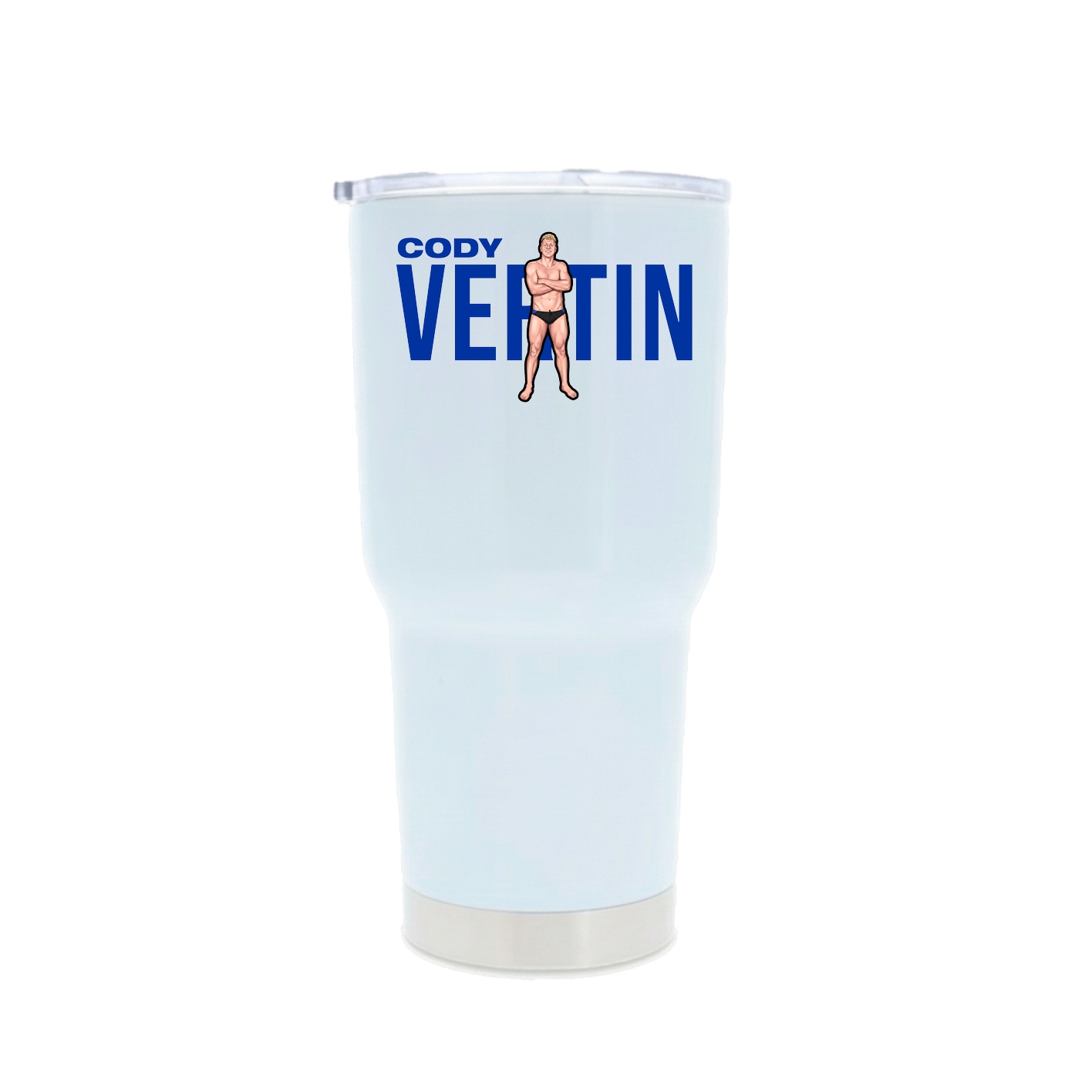 30oz Stainless Steel Tumbler — Player Name in White