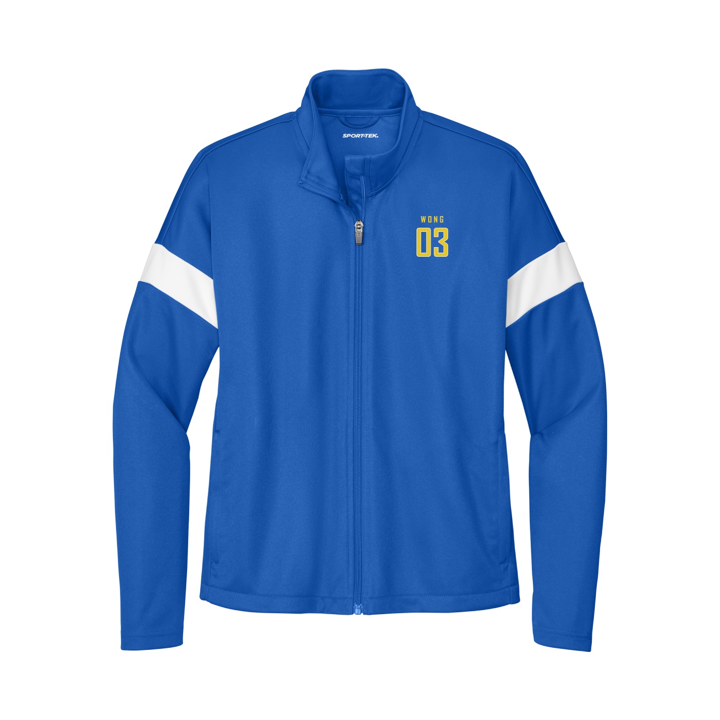 Womens Team Travel Full-Zip Jacket — Mesh Shirsey in Royal/White