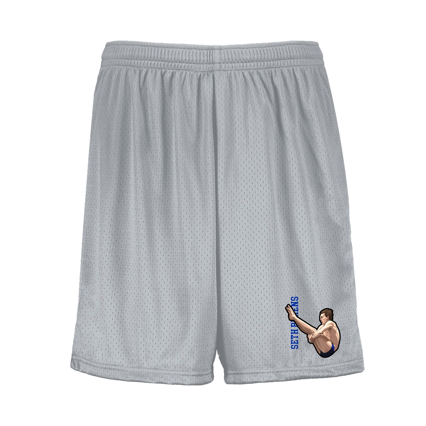 Shorts — Name Vertical in Silver